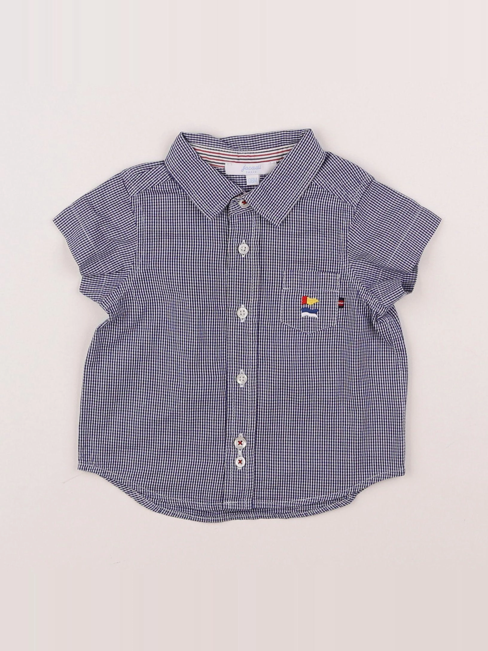 Jacadi - chemise bleu - 6 mois