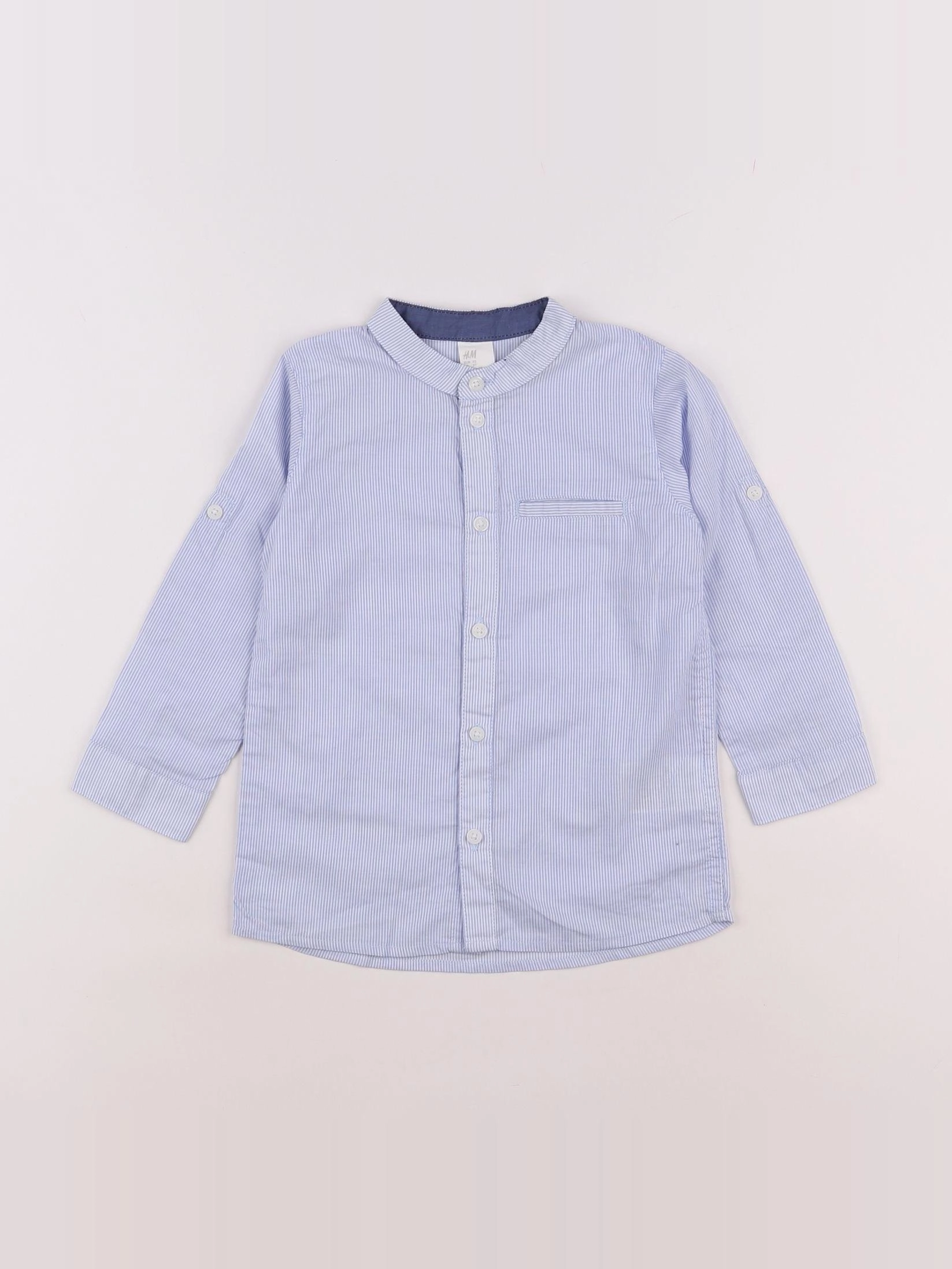 H&M - chemise bleu - 18 mois à 2 ans