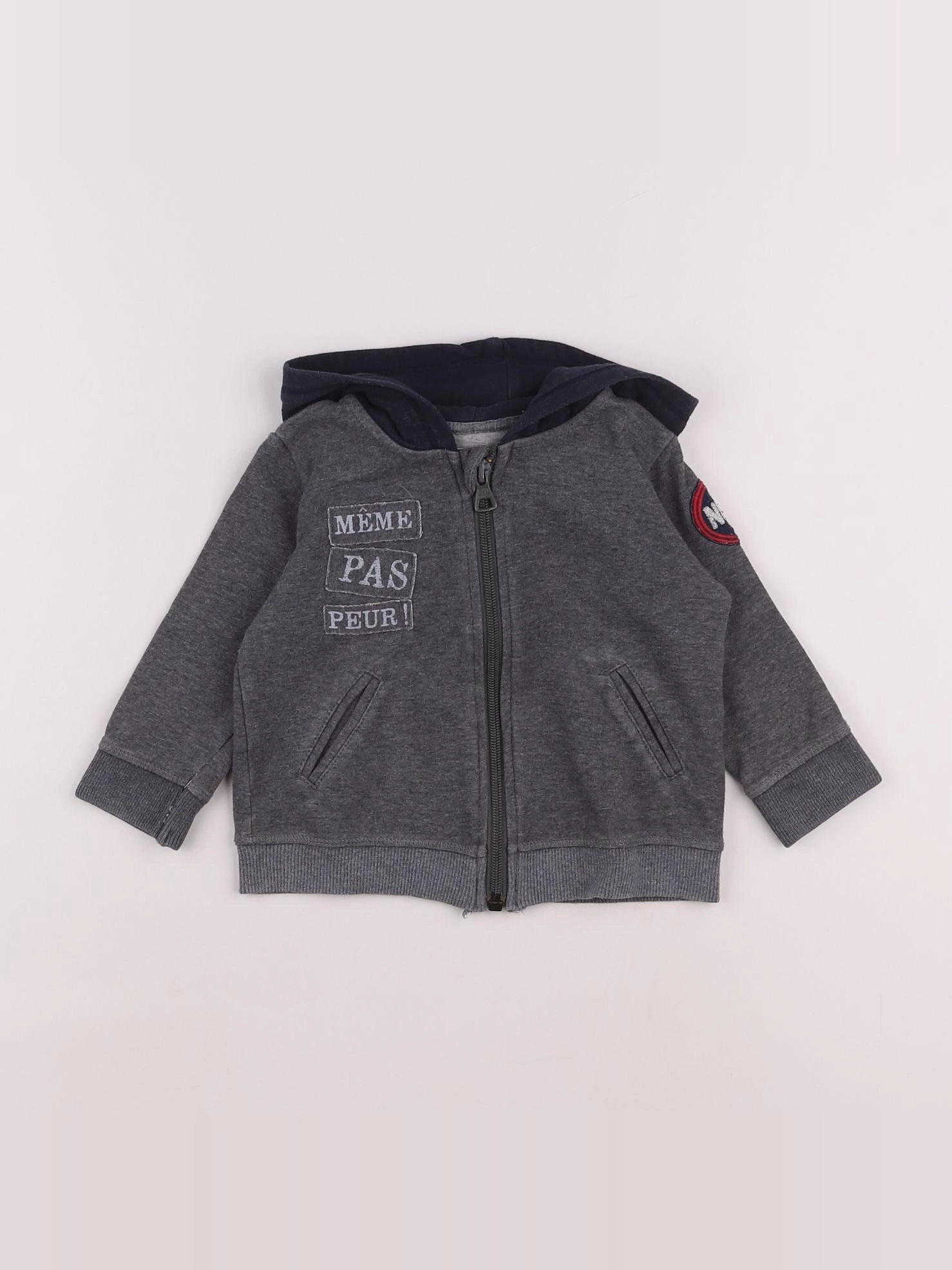 IKKS - sweat gris - 12 mois