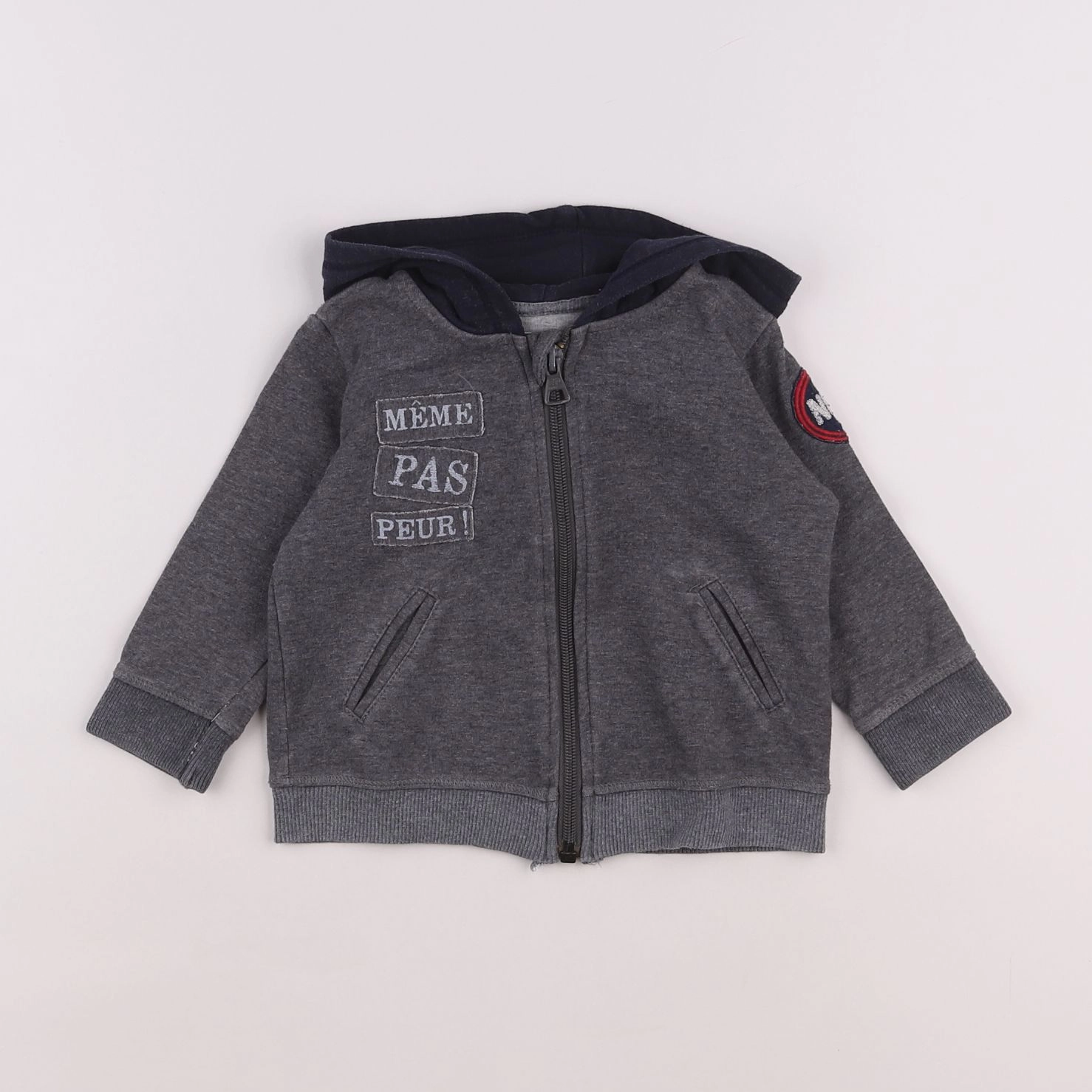 IKKS - sweat gris - 12 mois