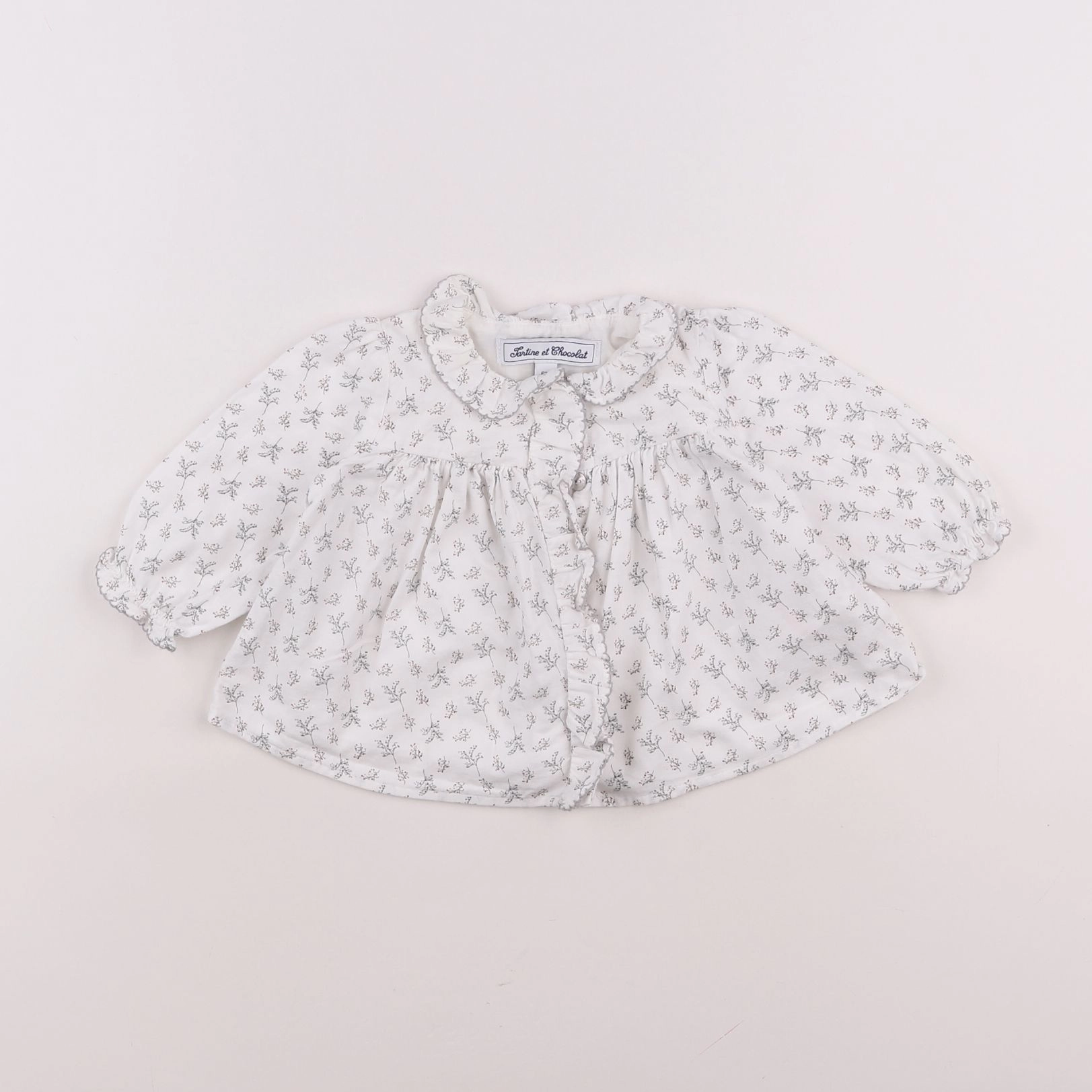 Tartine & Chocolat - blouse blanc - 6 mois