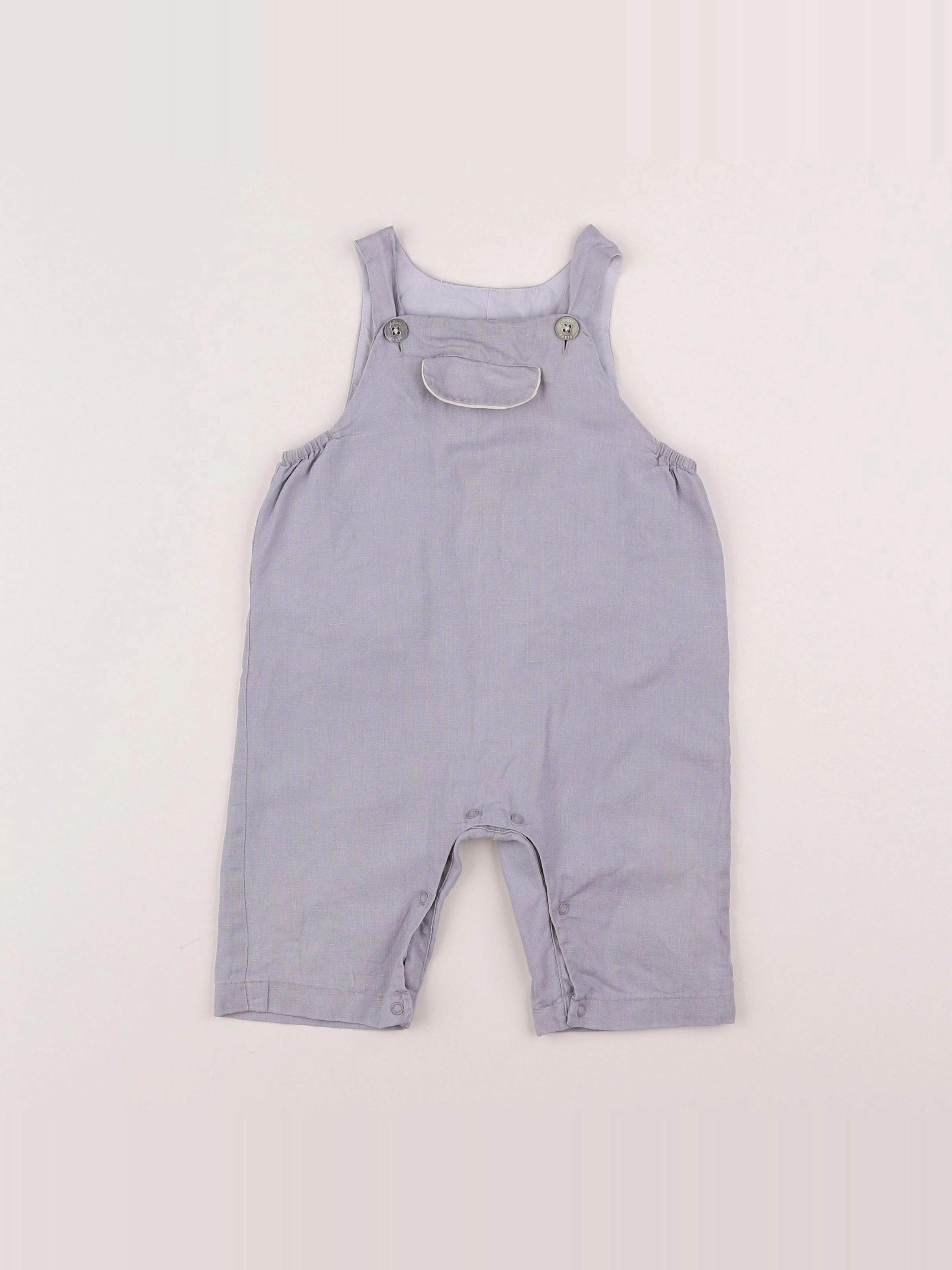 Jacadi - salopette gris - 6 mois