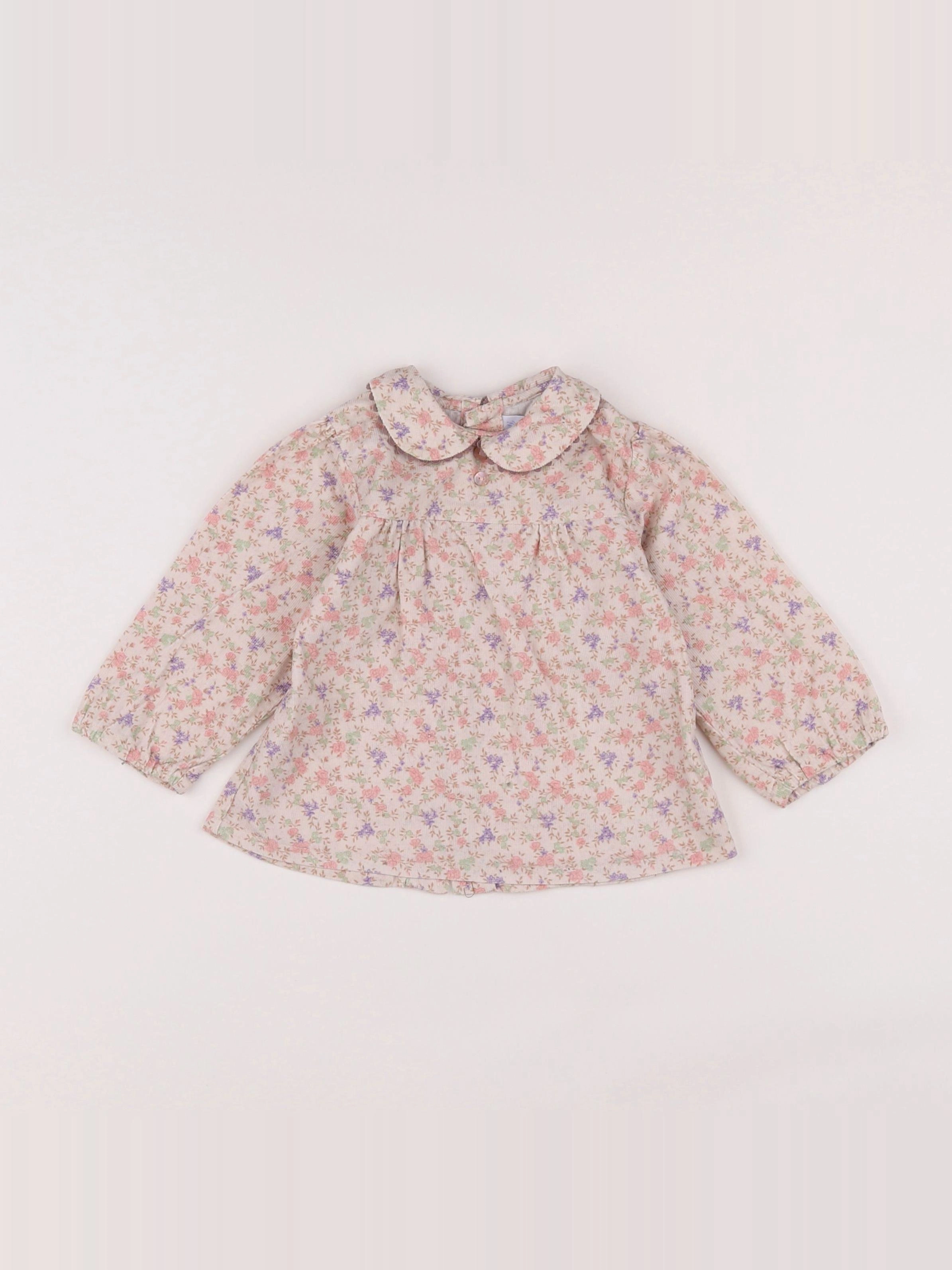 Jacadi - blouse liberty multicolore - 12 mois