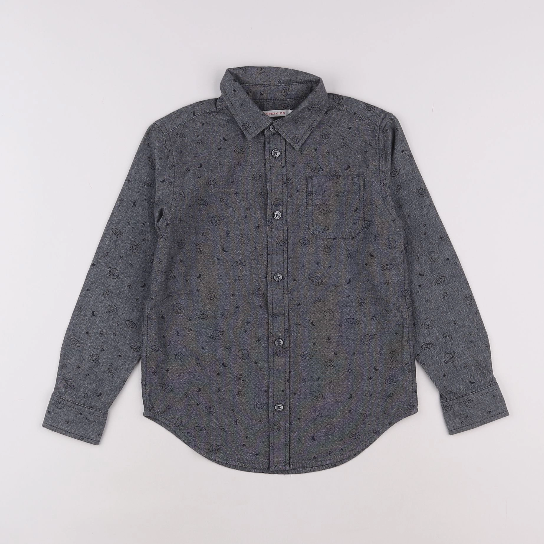 Monoprix - chemise gris - 6 ans