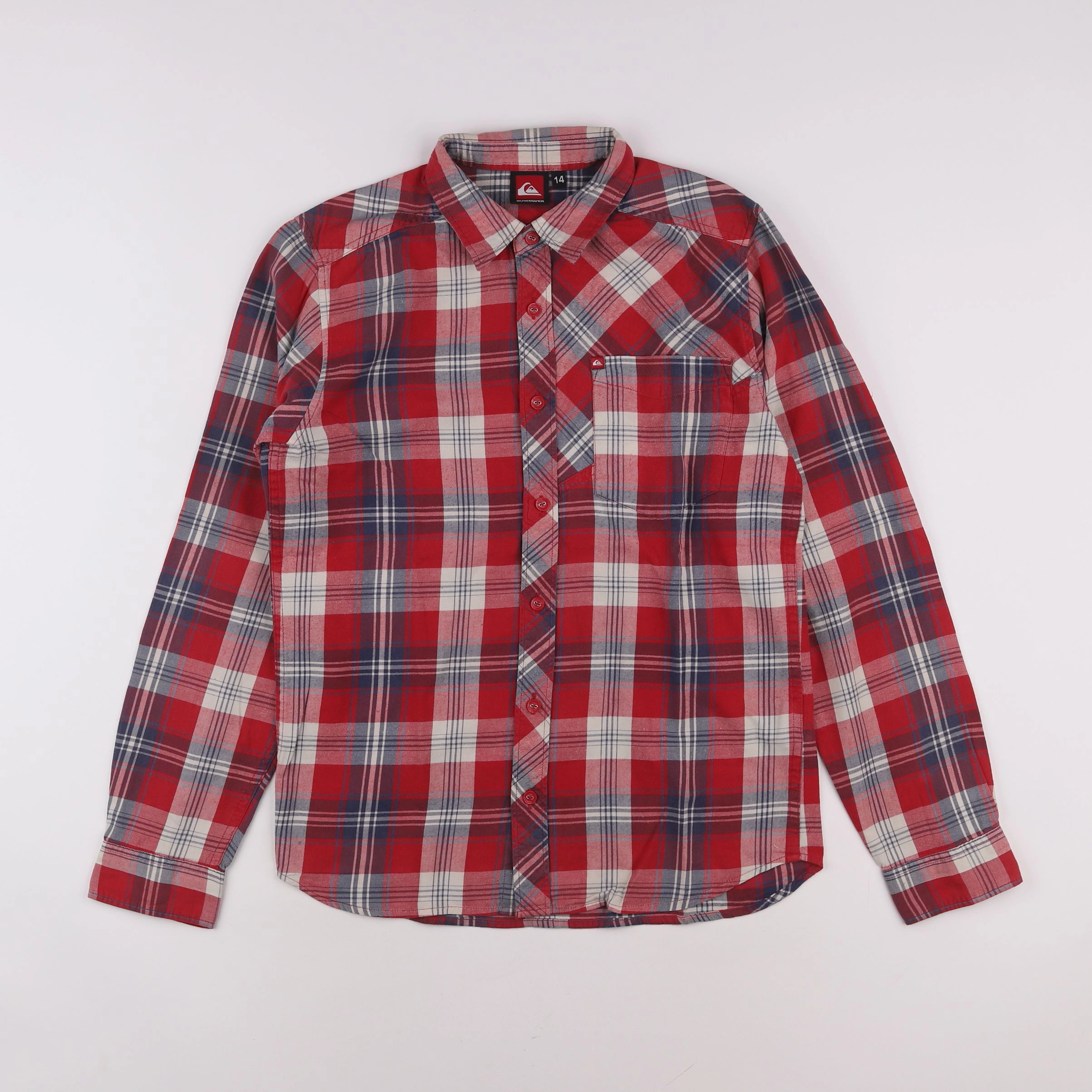 Quiksilver - chemise rouge - 14 ans