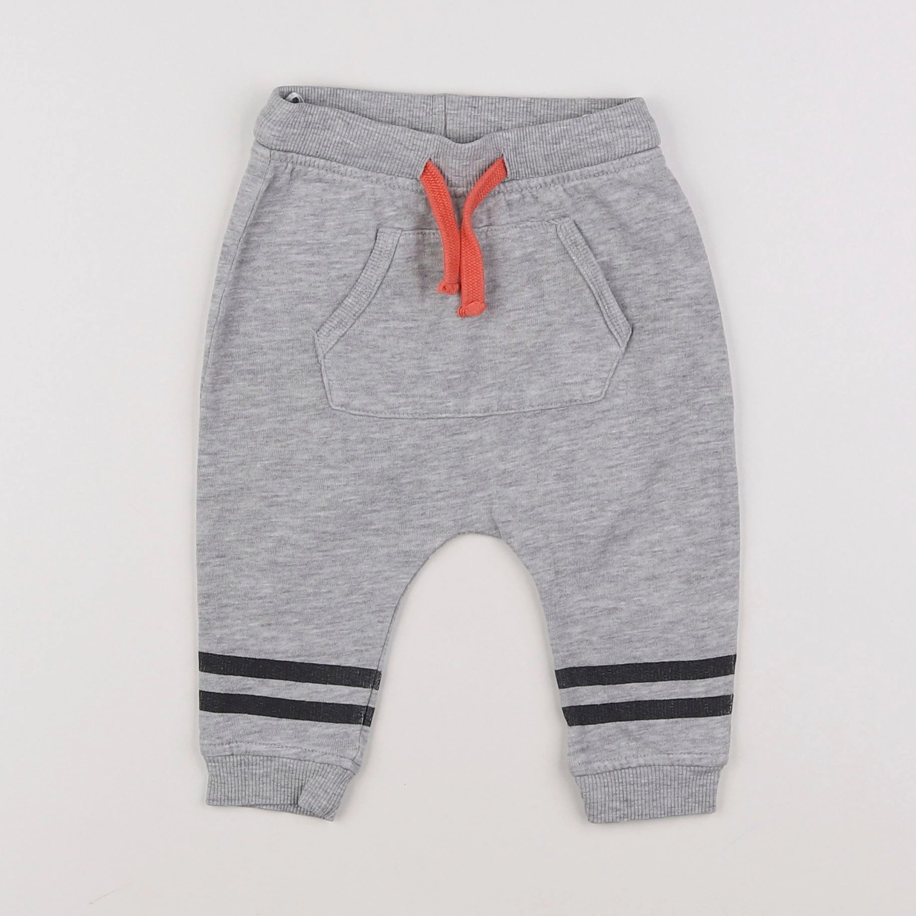 H&M - jogging gris - 3/6 mois