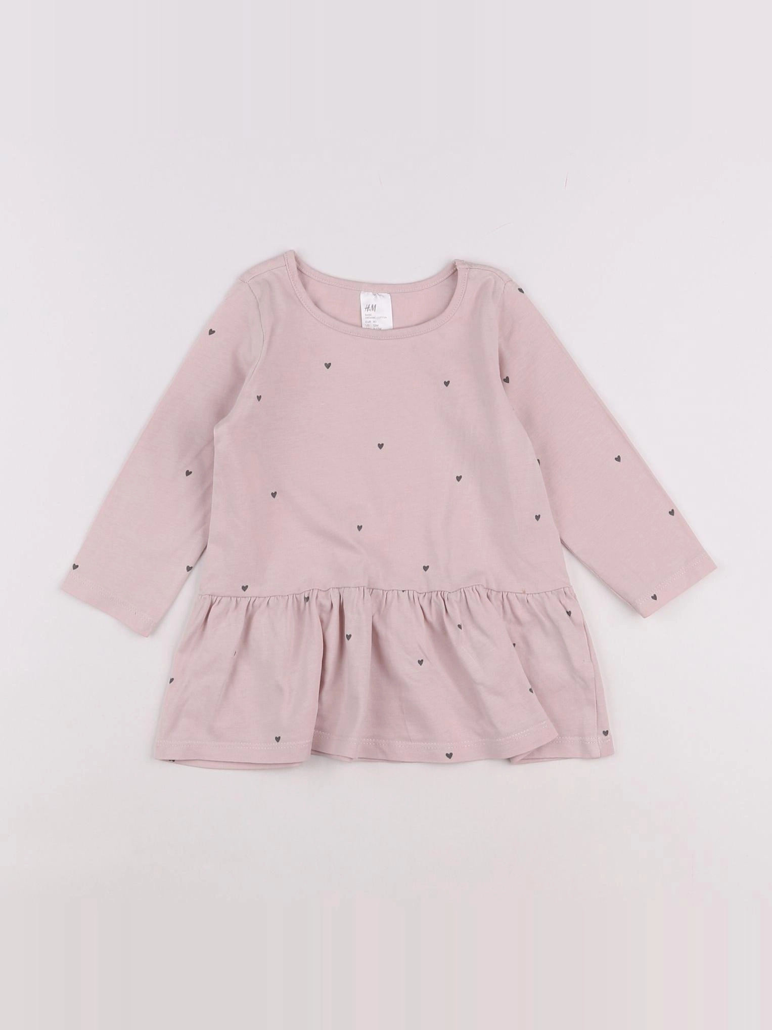 H&M - robe rose - 9/12 mois