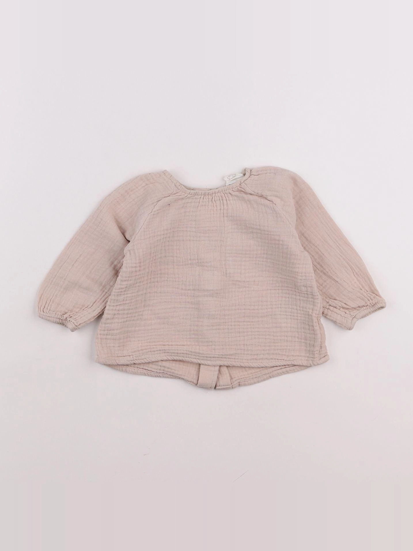 H&M - blouse rose - 3/6 mois