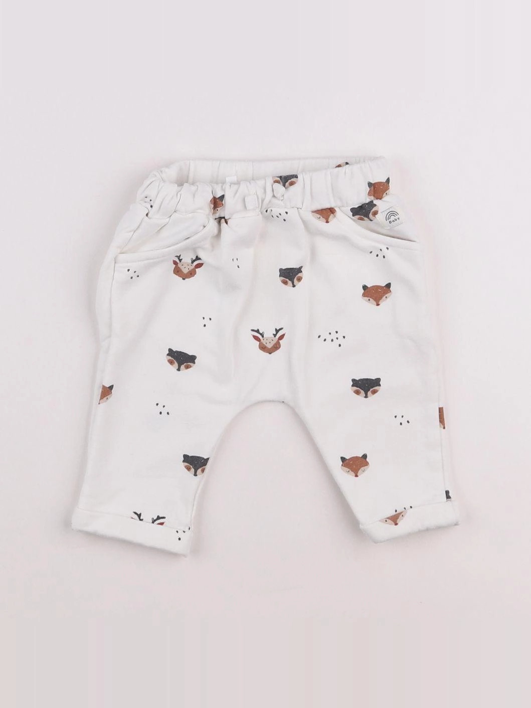 La Redoute - jogging blanc, marron - 3 mois