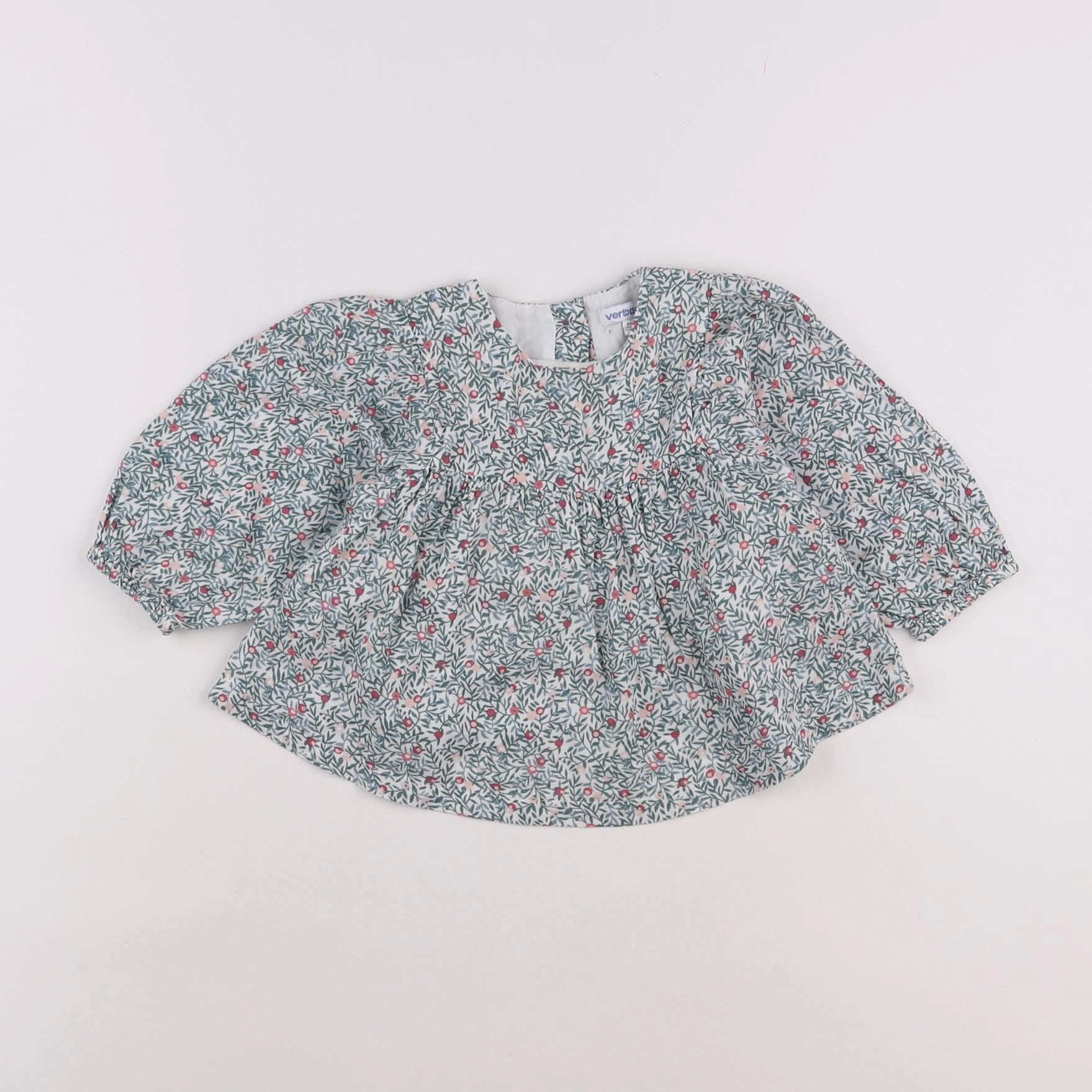 Vertbaudet - blouse vert - 18 mois