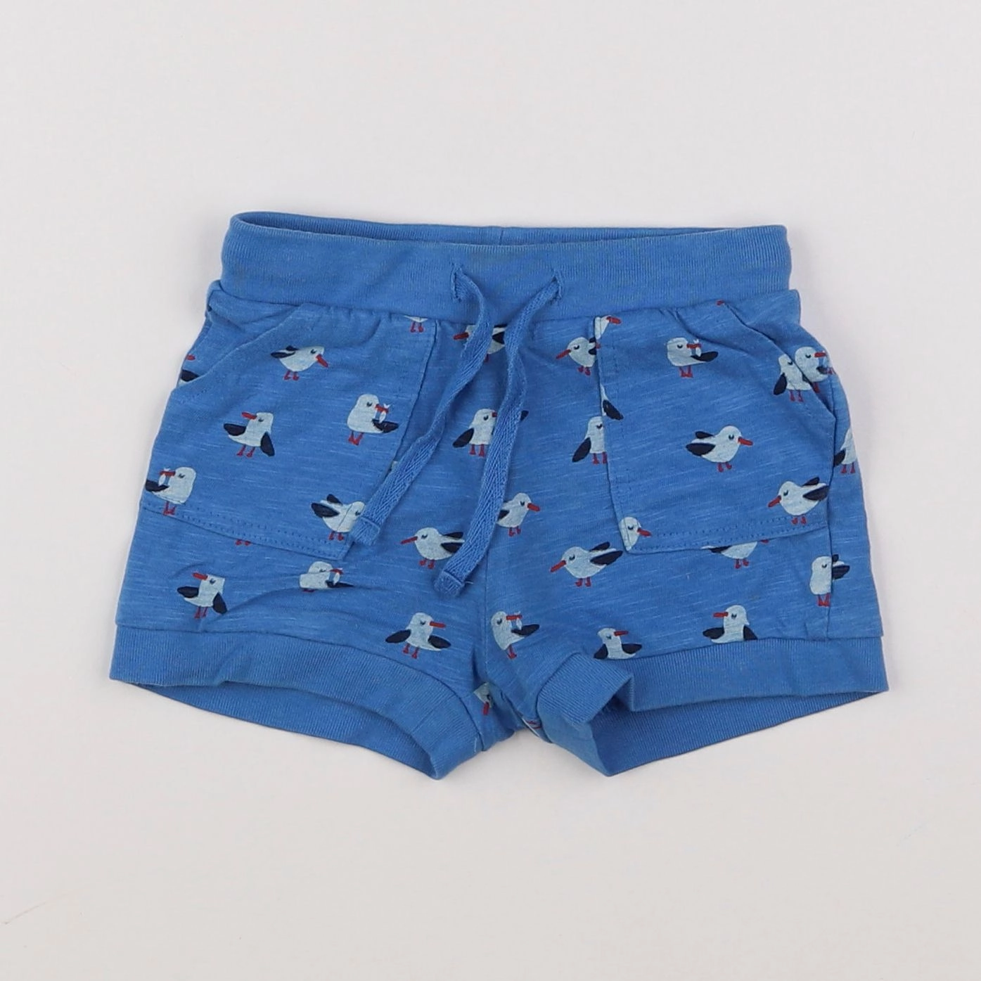 Boutchou - short bleu - 6 mois