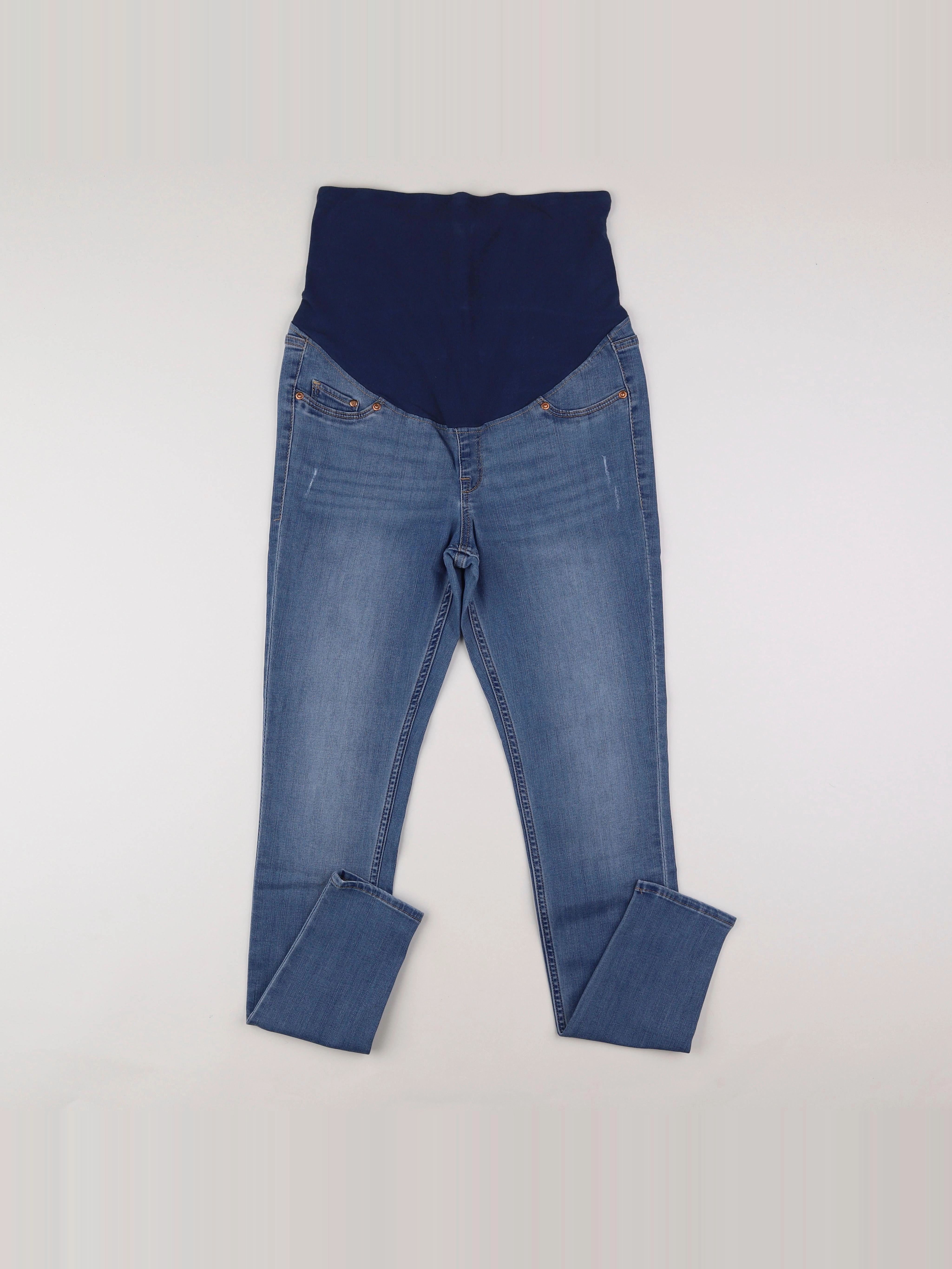 H&M - jean grossesse bleu - 40 à 42