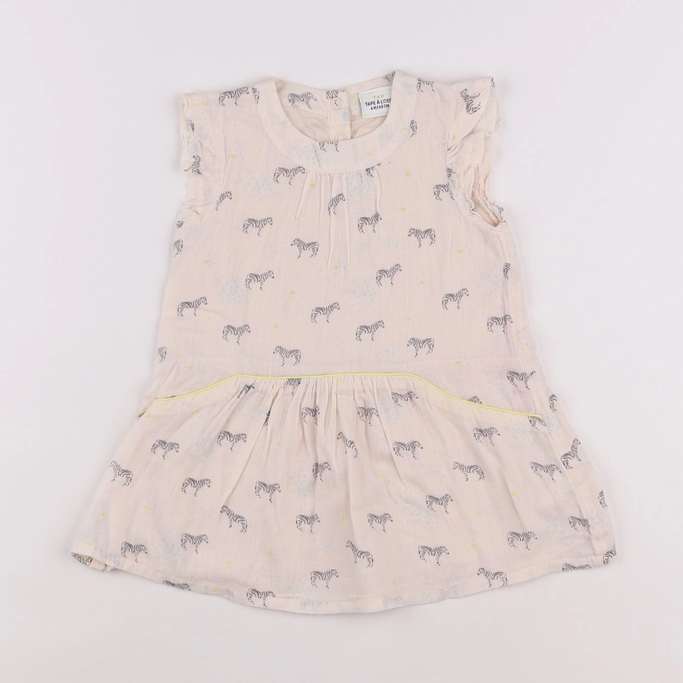Tape à l'oeil - robe beige - 6 mois