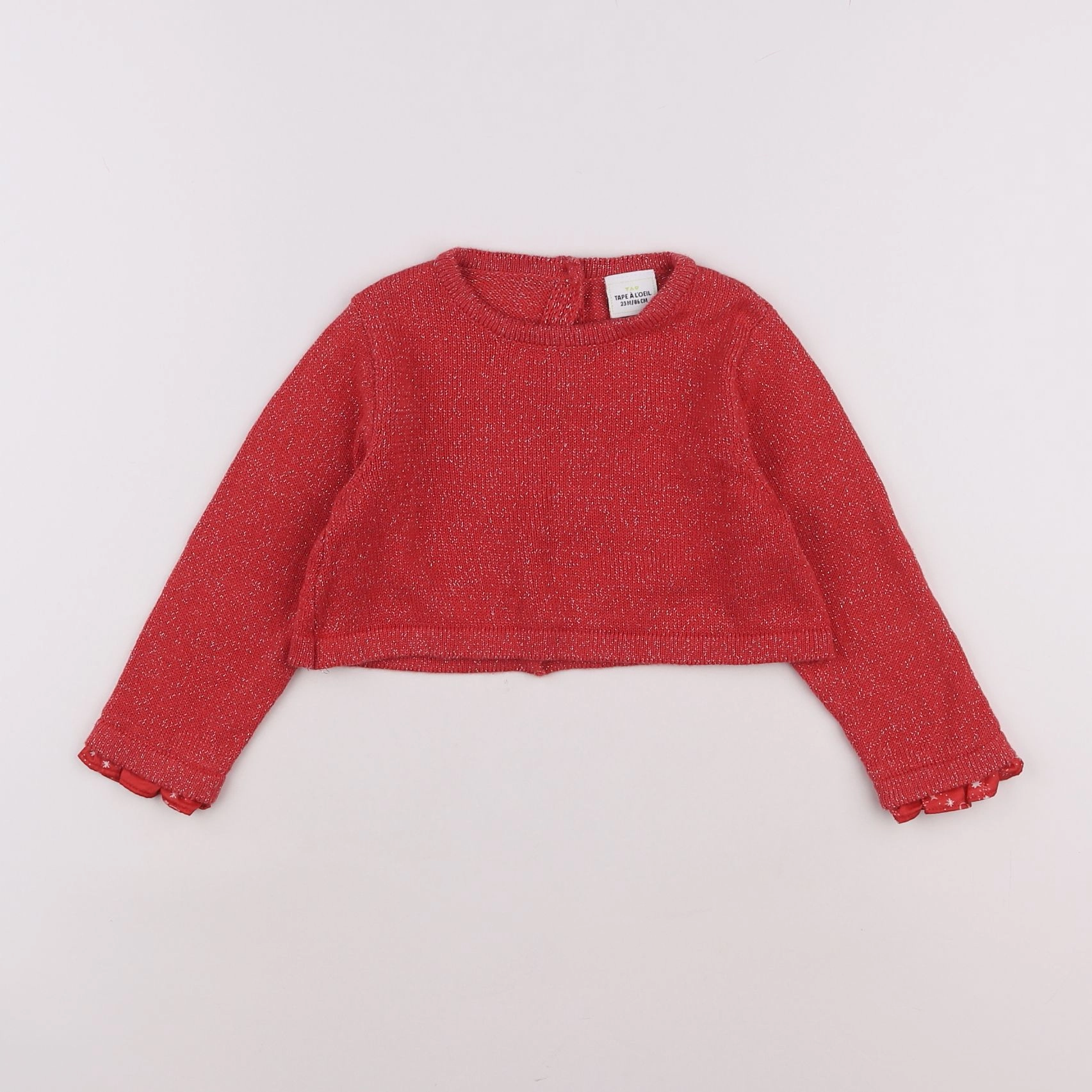 Tape à l'oeil - pull rouge - 2 ans