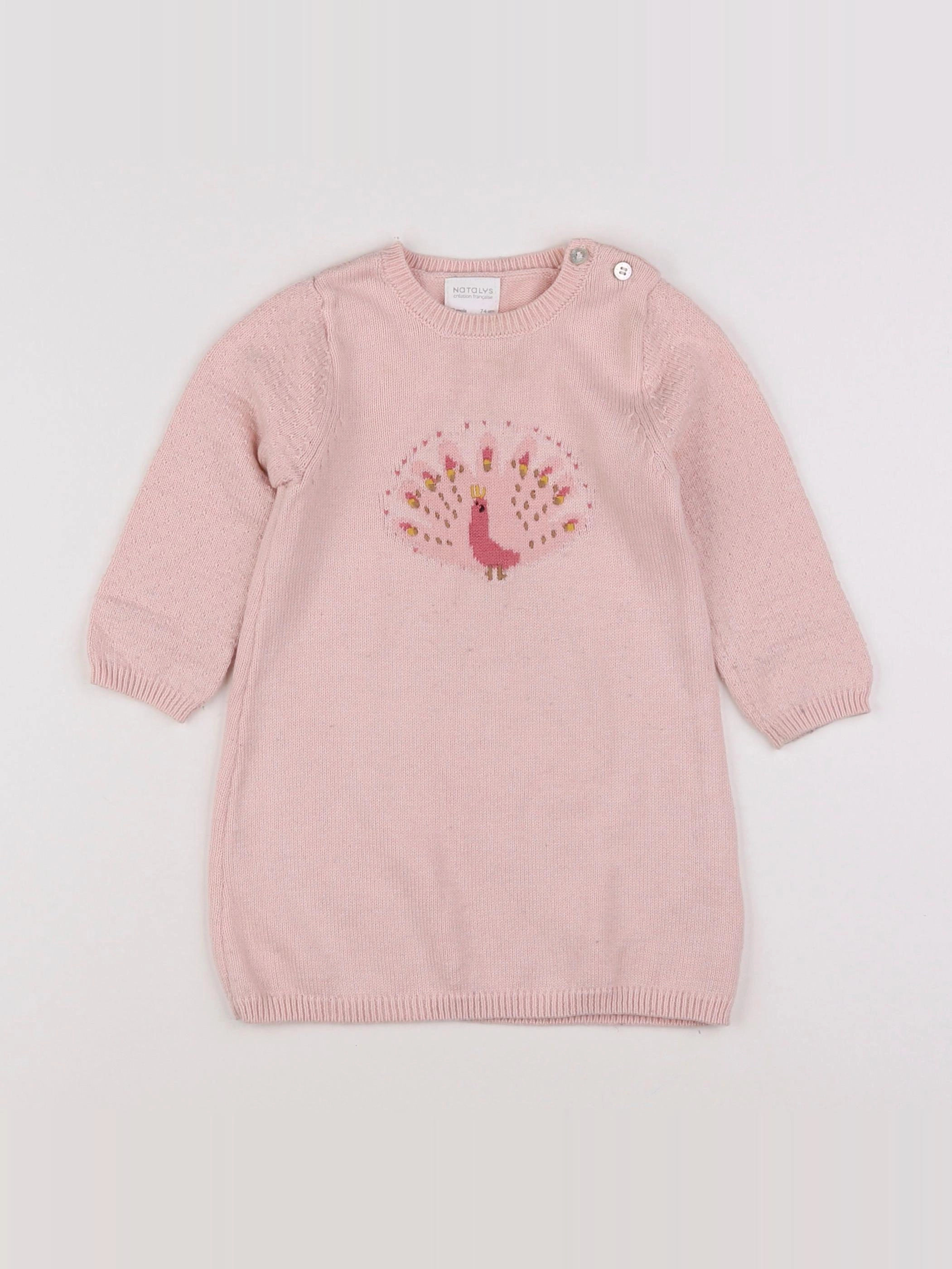 Natalys - robe rose - 12 mois