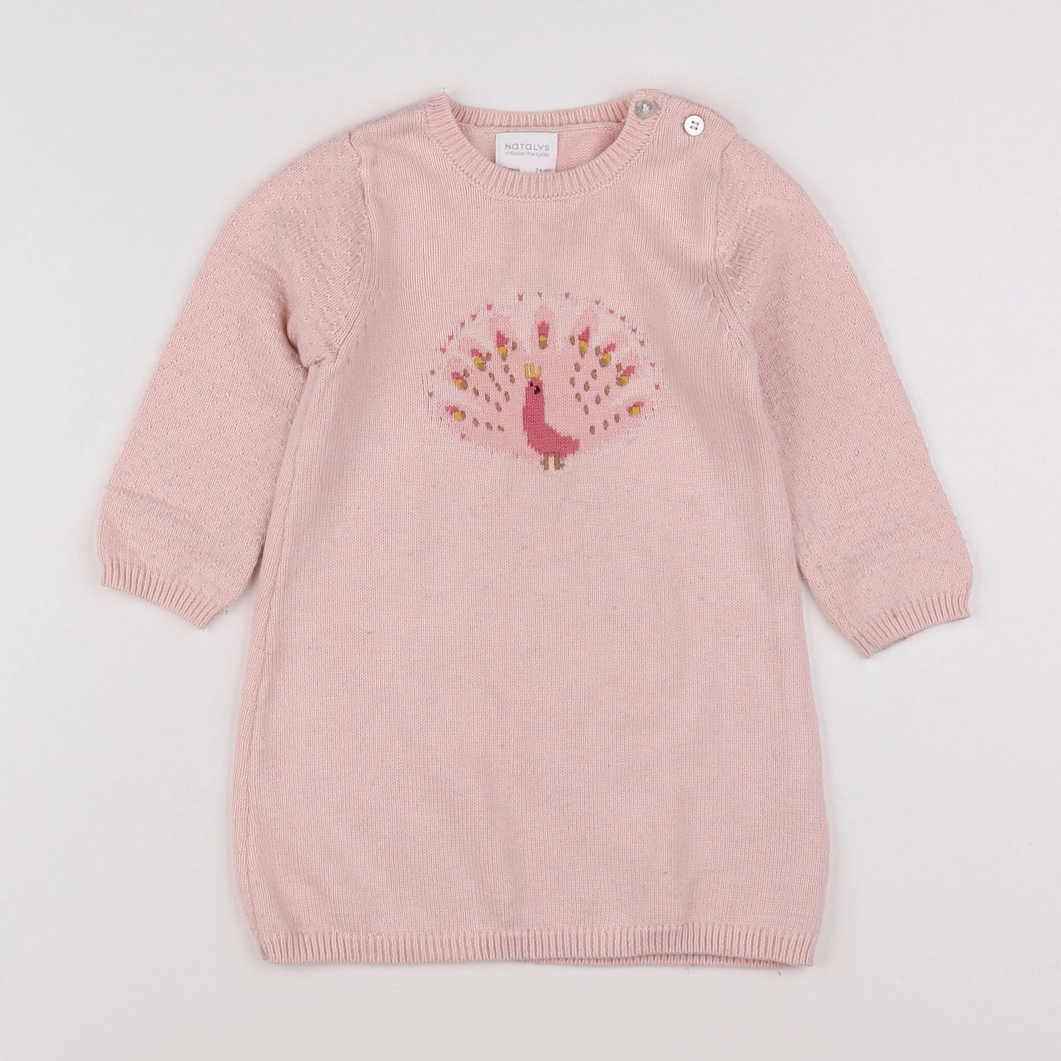 Natalys - robe rose - 12 mois