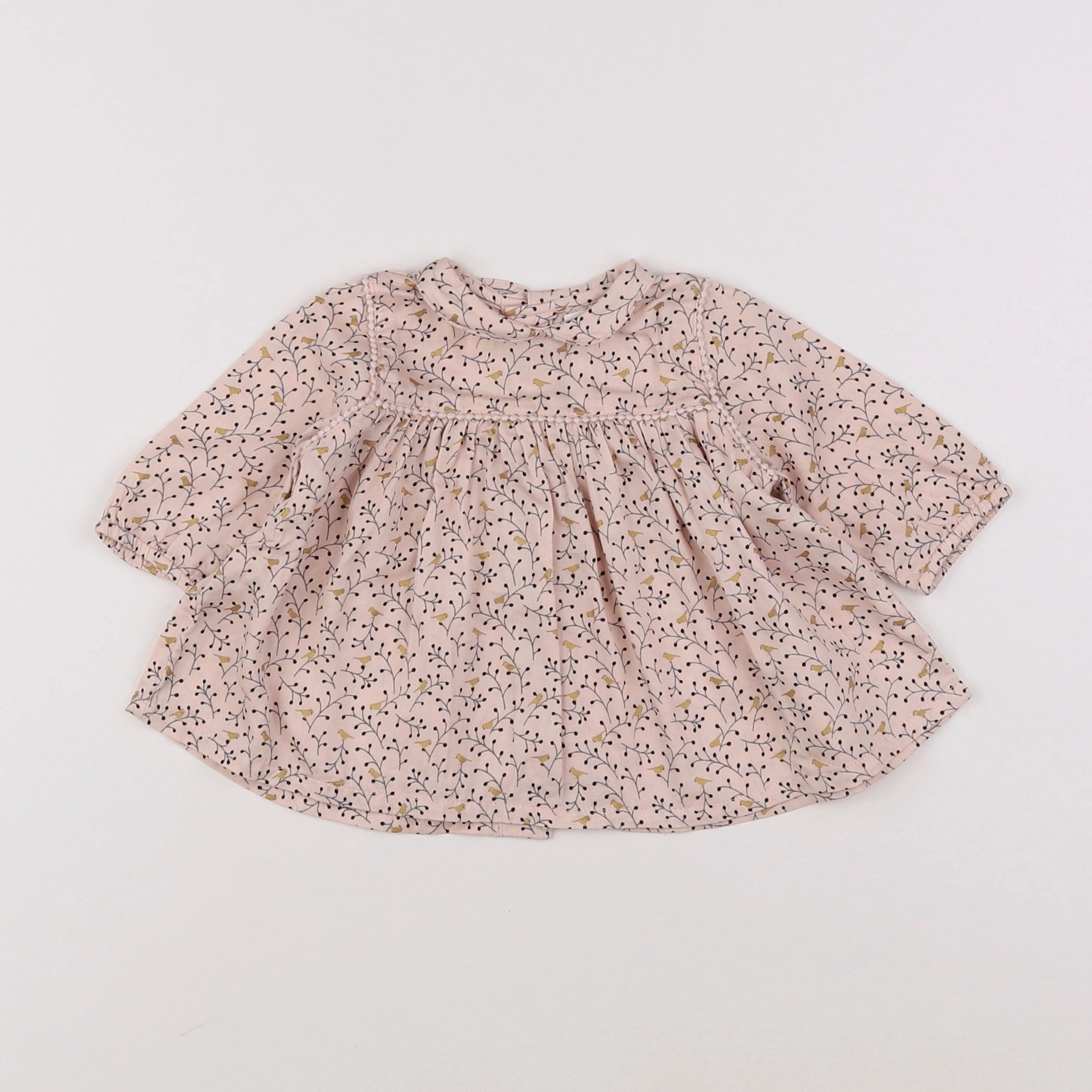 Boutchou - blouse beige - 3 mois