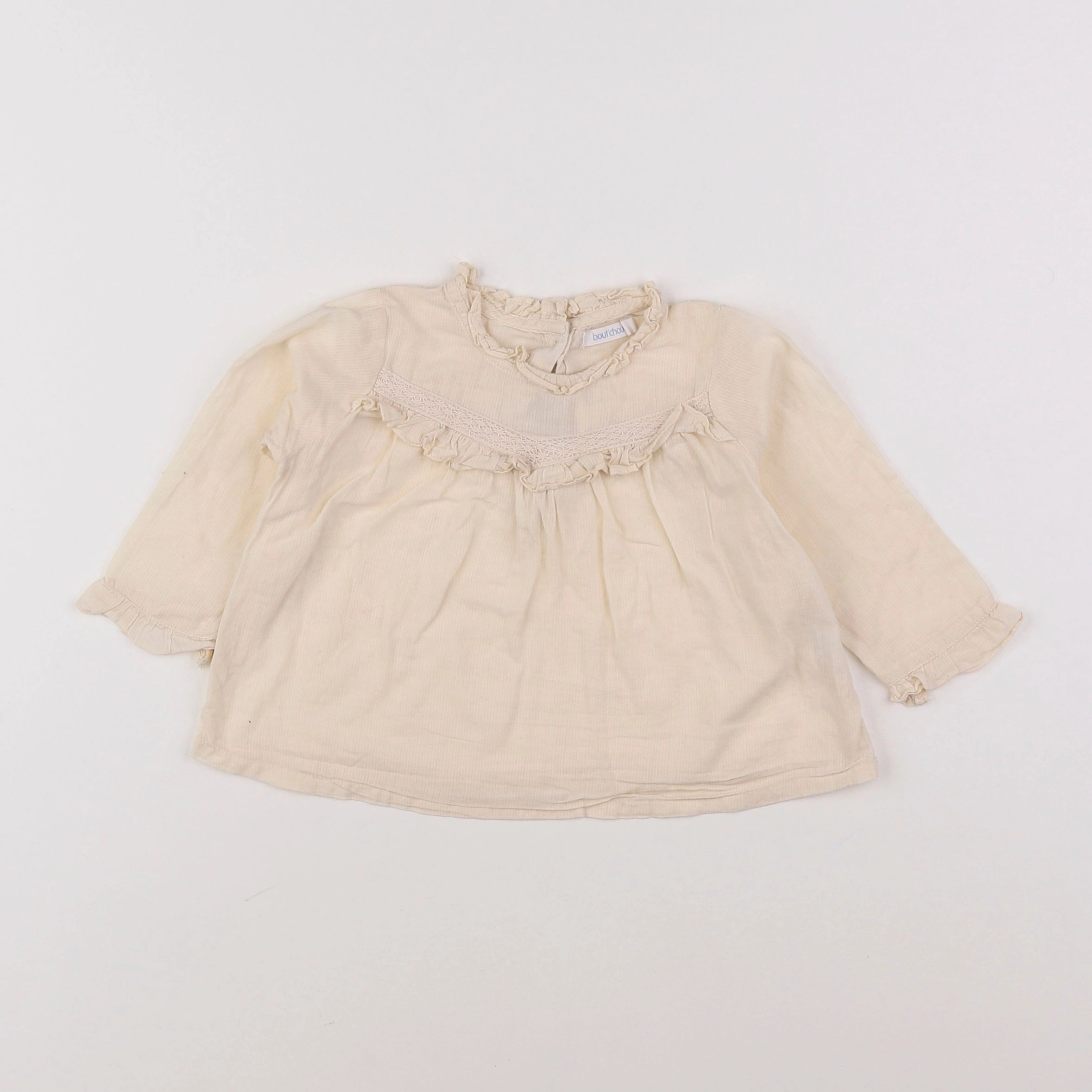 Boutchou - blouse beige - 9 mois