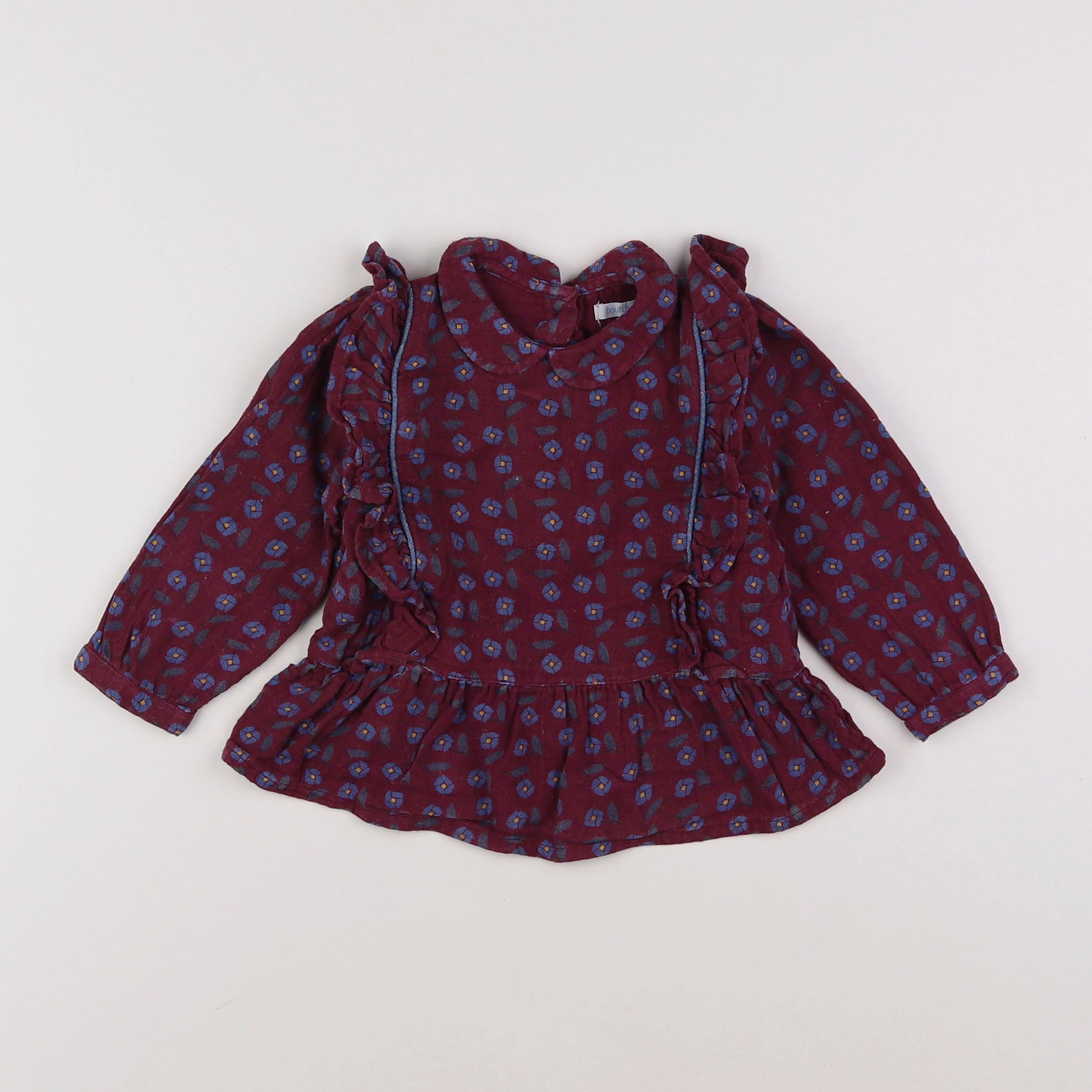 Boutchou - blouse violet - 12 mois