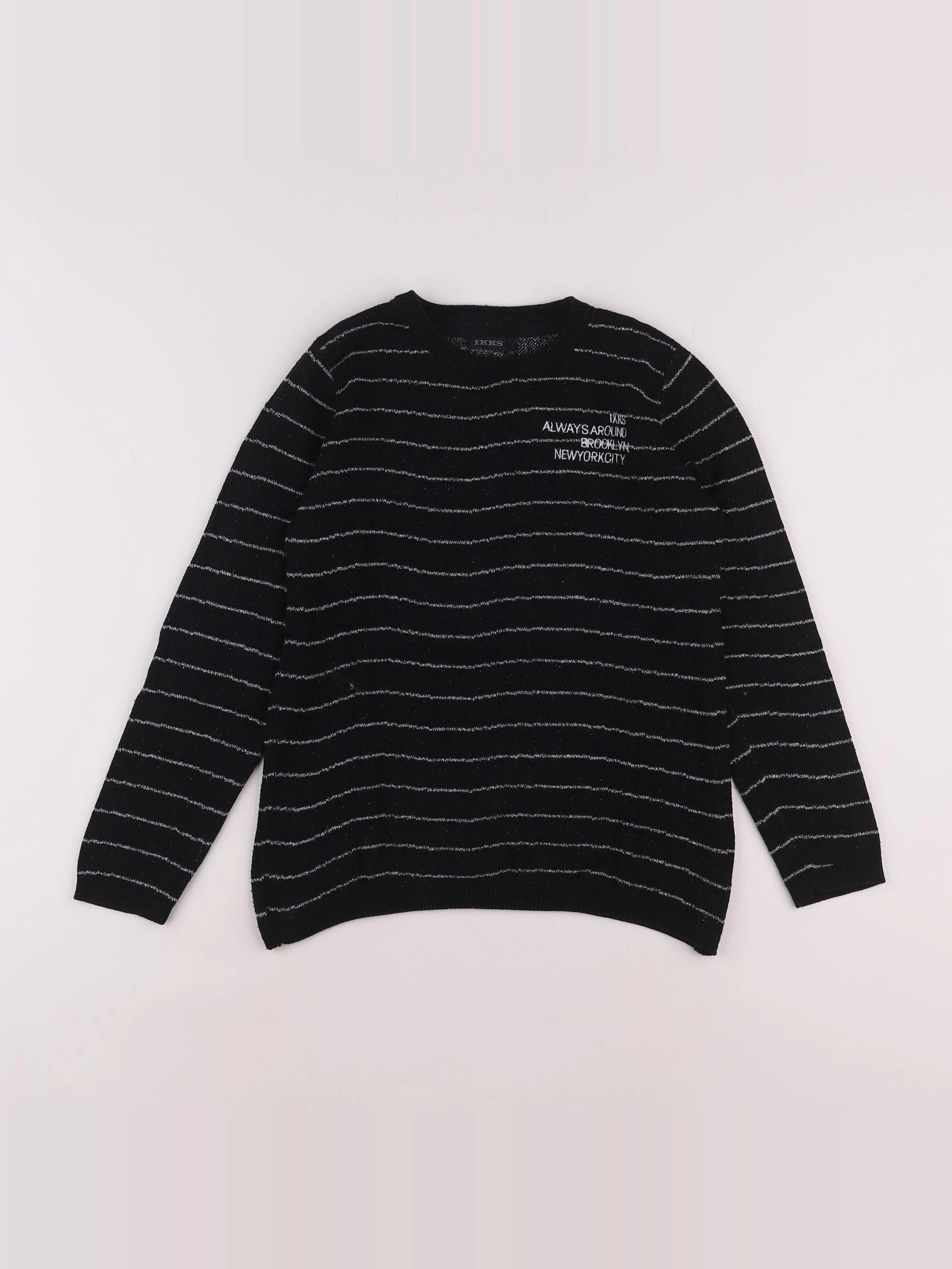 IKKS - pull noir - 8 ans