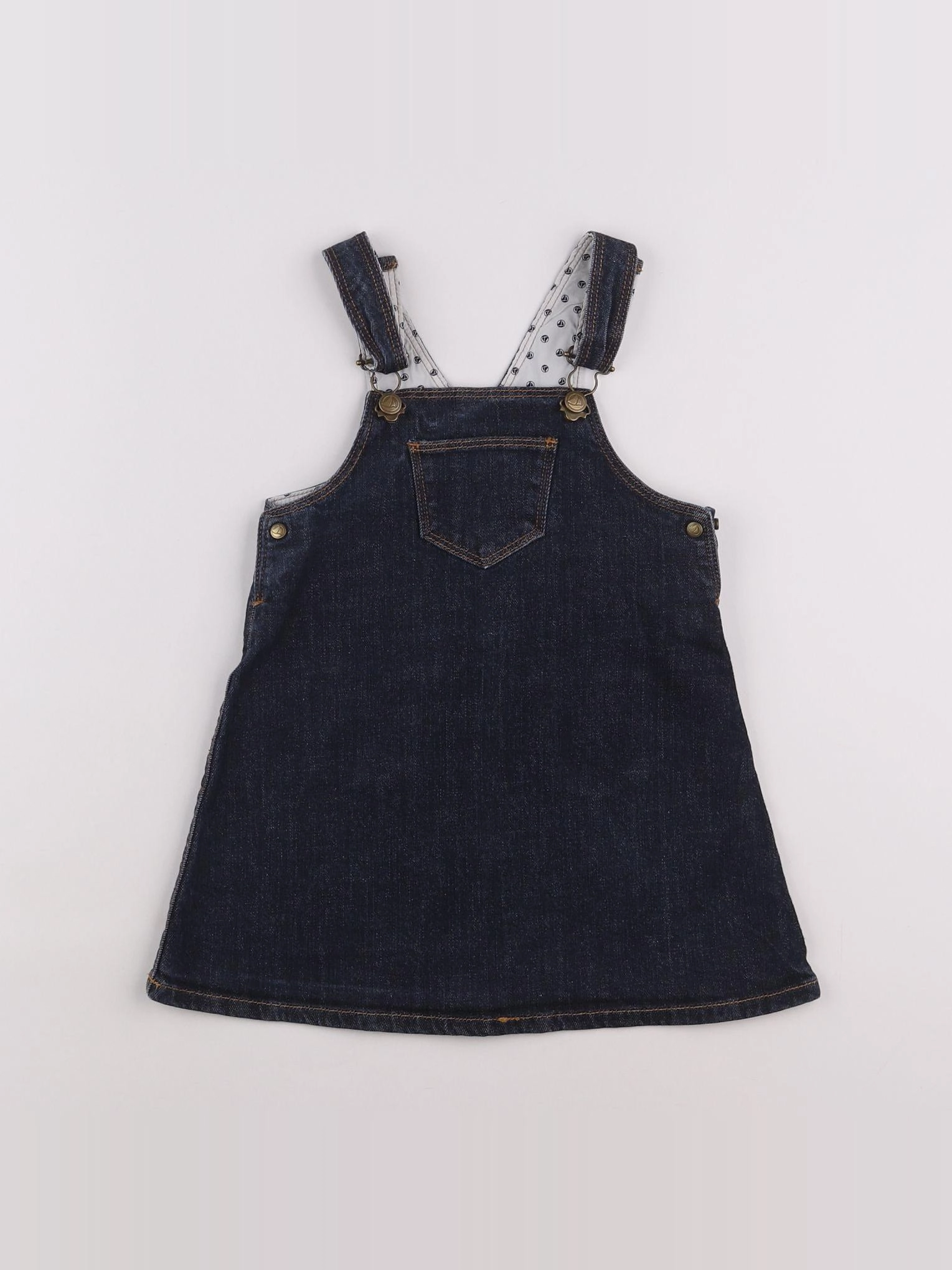 Petit Bateau - robe bleu - 2 ans