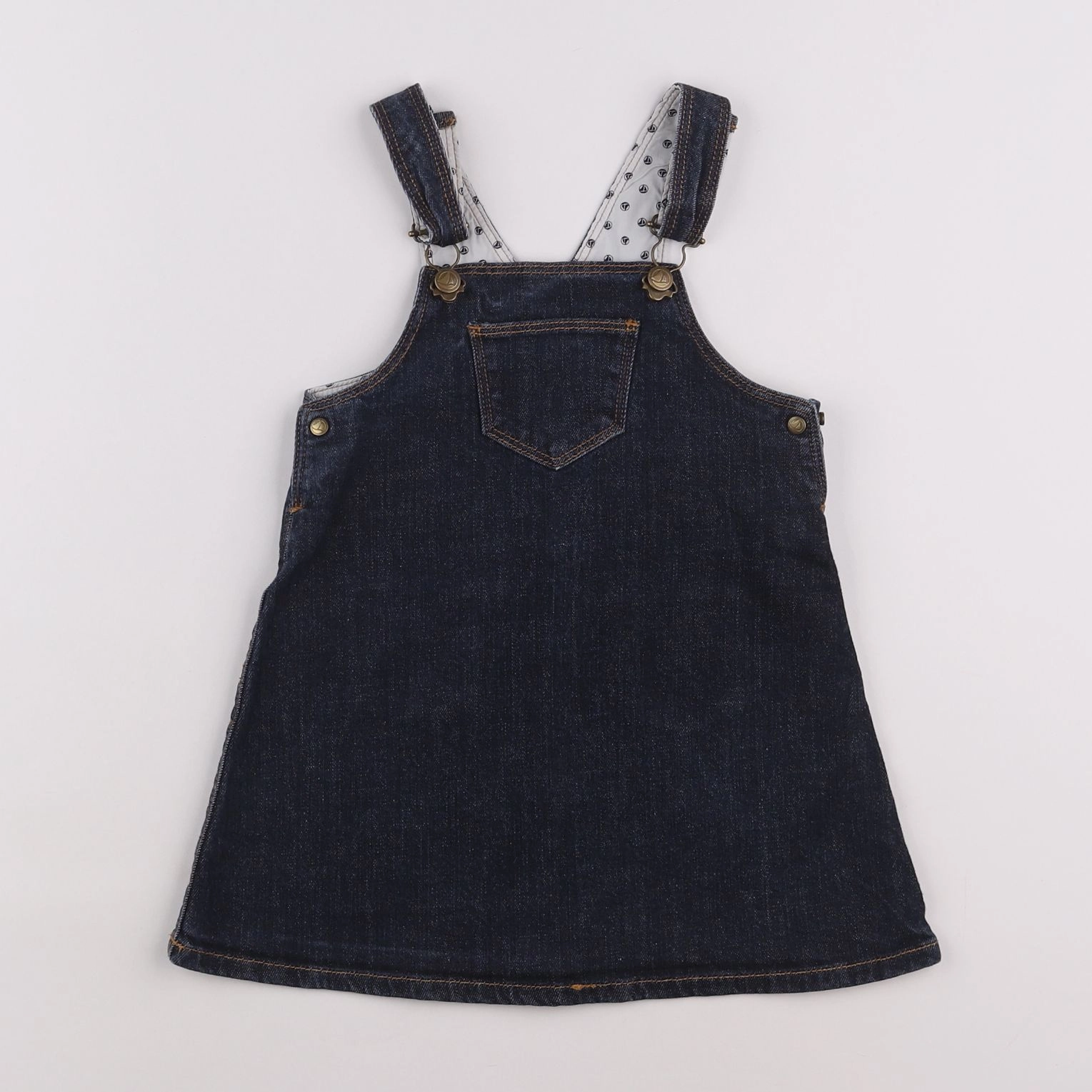 Petit Bateau - robe bleu - 2 ans