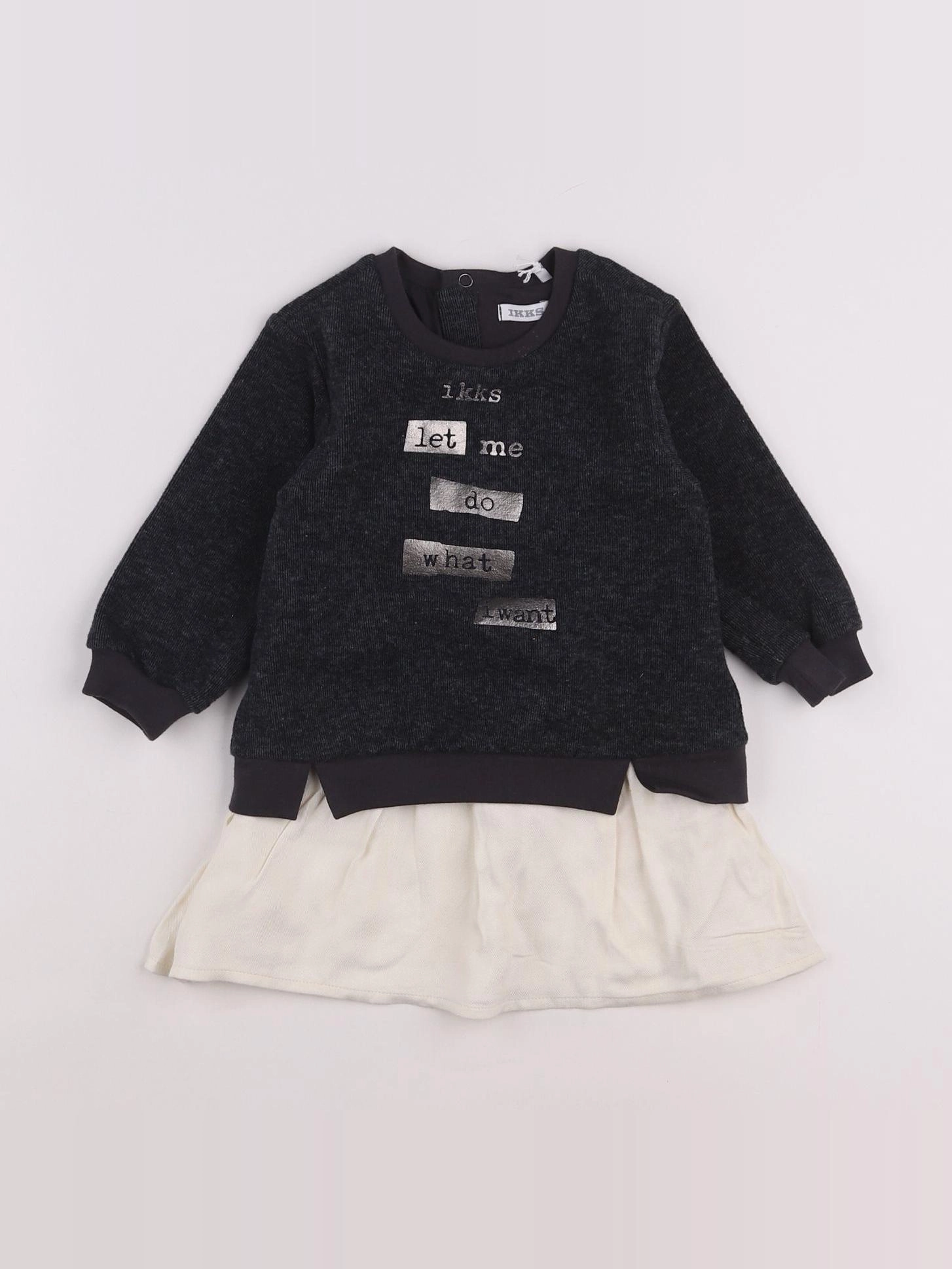 IKKS - robe gris - 18 mois