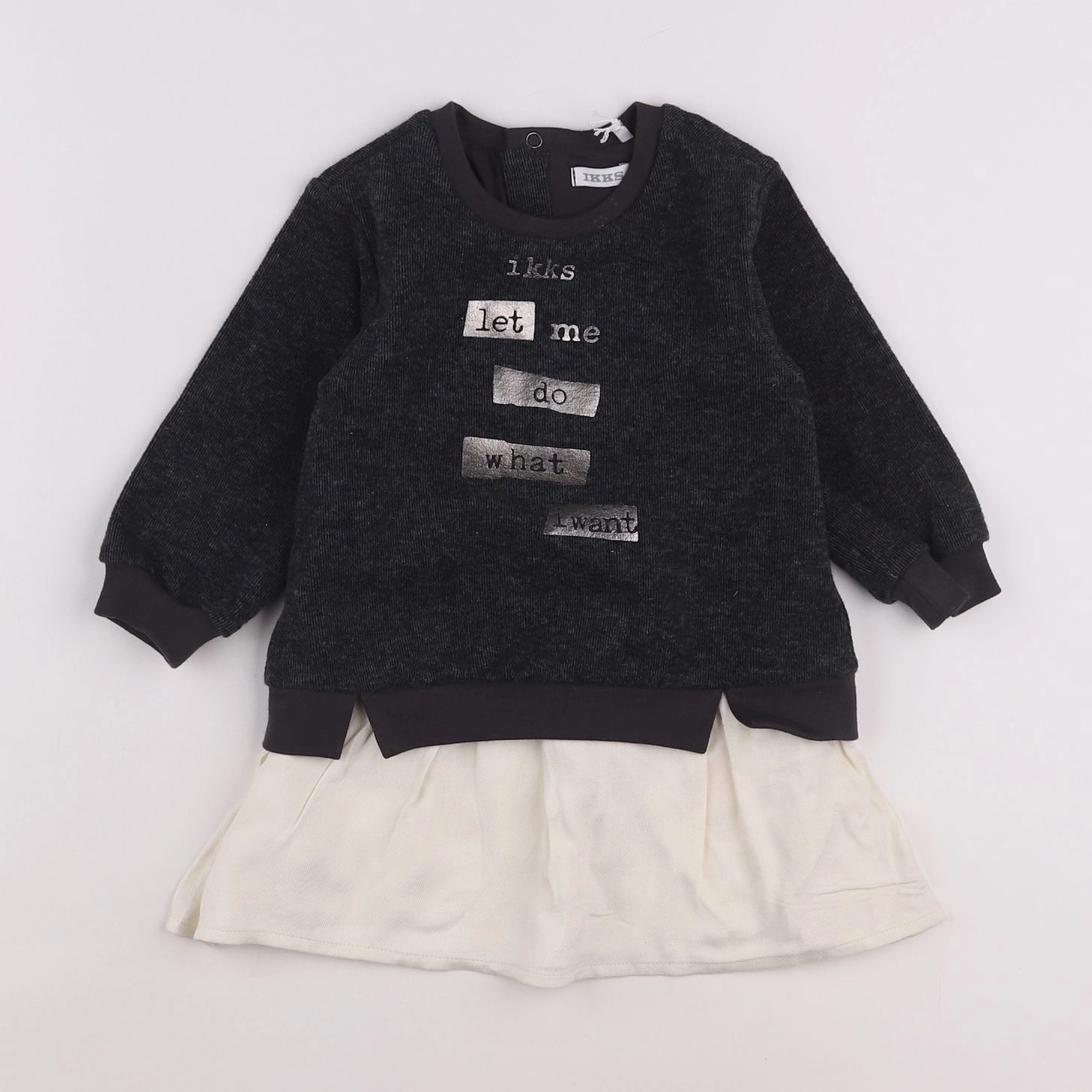 IKKS - robe gris - 18 mois