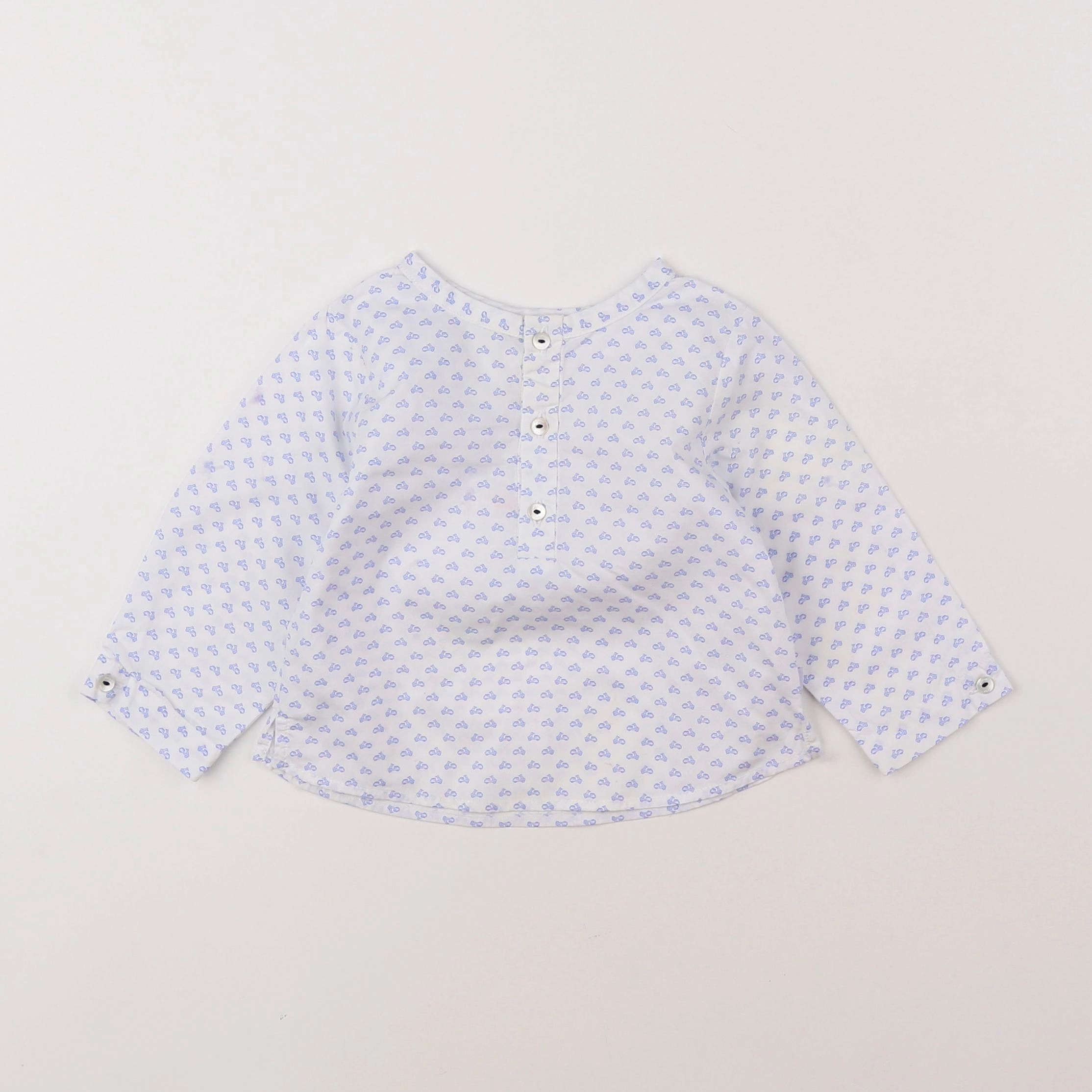 Jacadi - blouse bleu - 12 mois