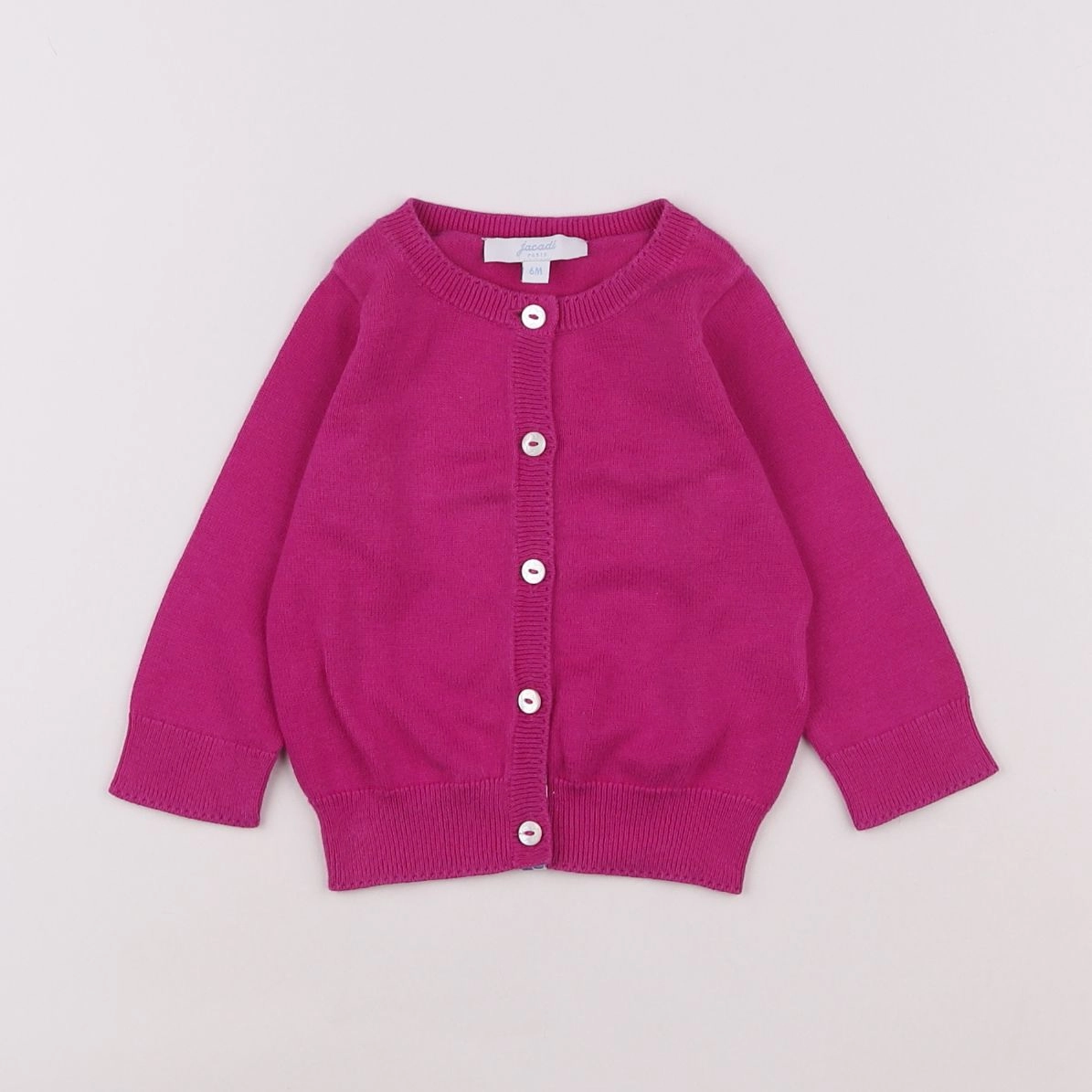Jacadi - gilet rose - 6 mois
