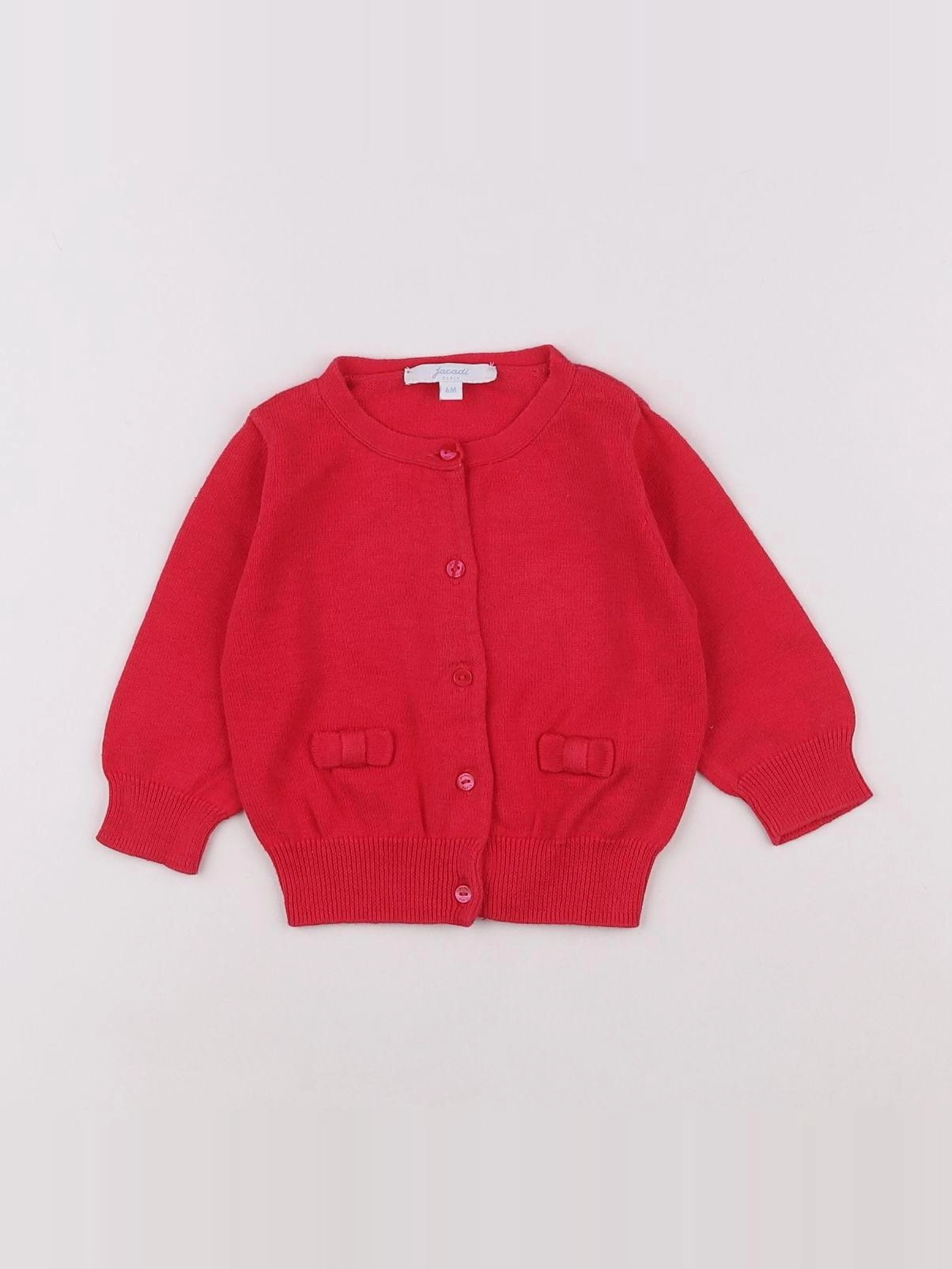 Jacadi - gilet rouge - 6 mois
