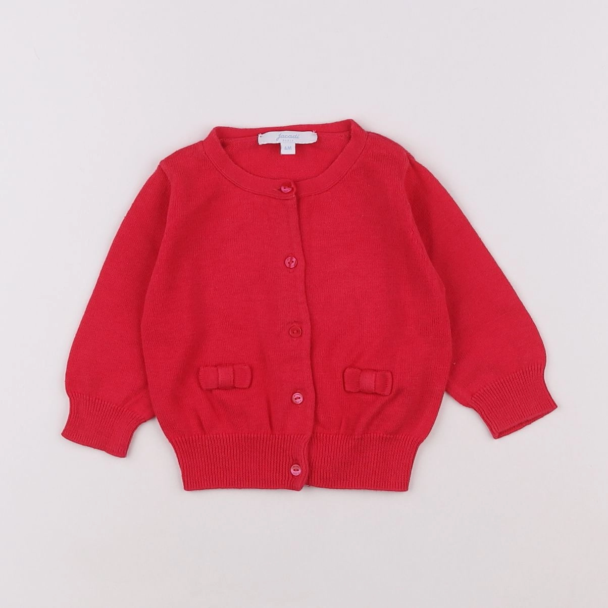 Jacadi - gilet rouge - 6 mois