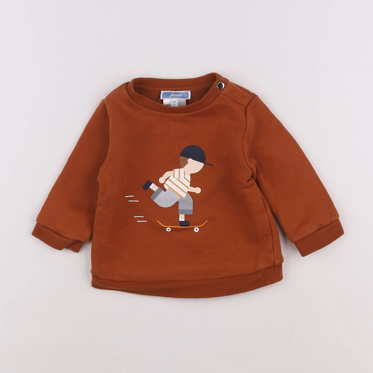 Jacadi - sweat marron - 6 mois