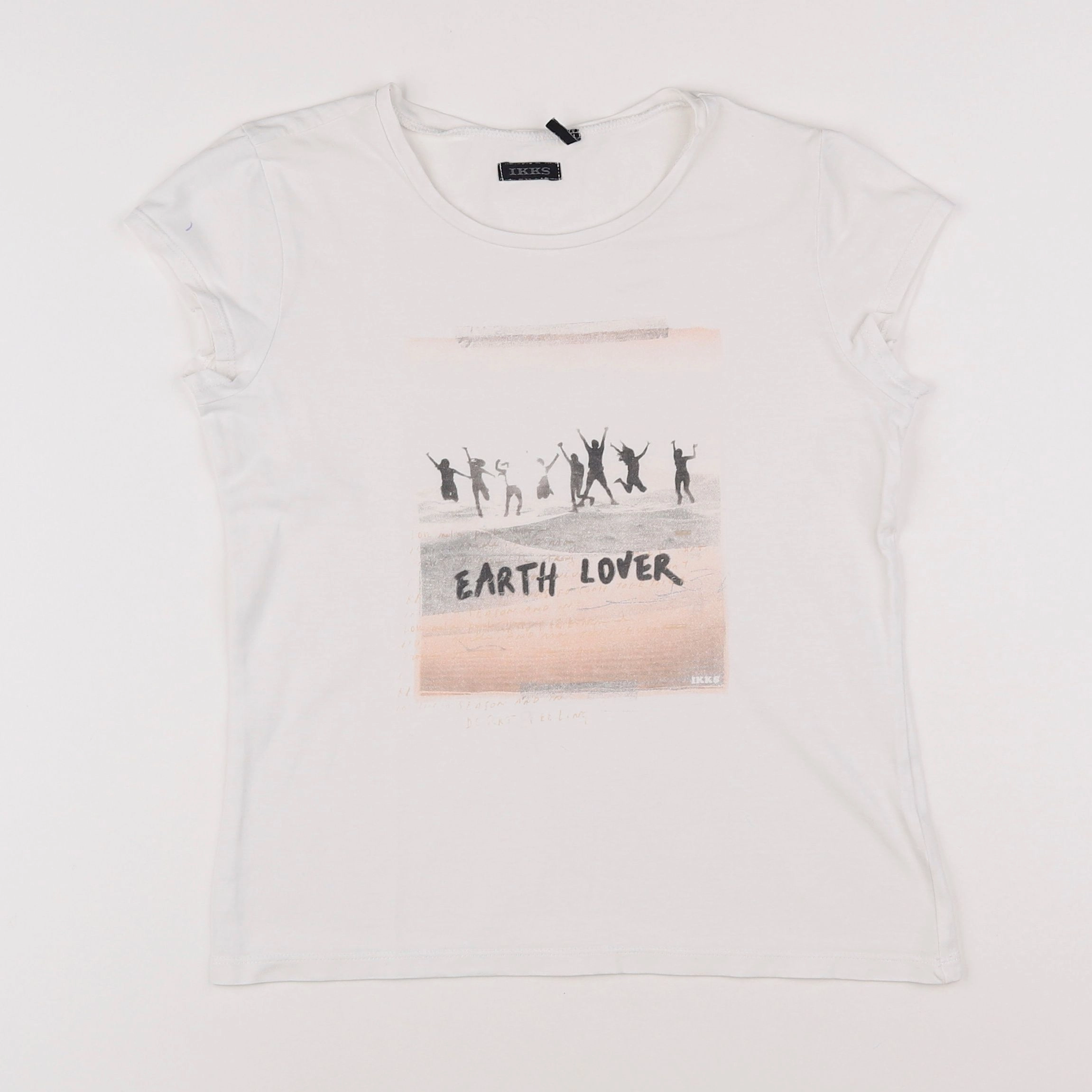 IKKS - tee-shirt blanc - 10 ans