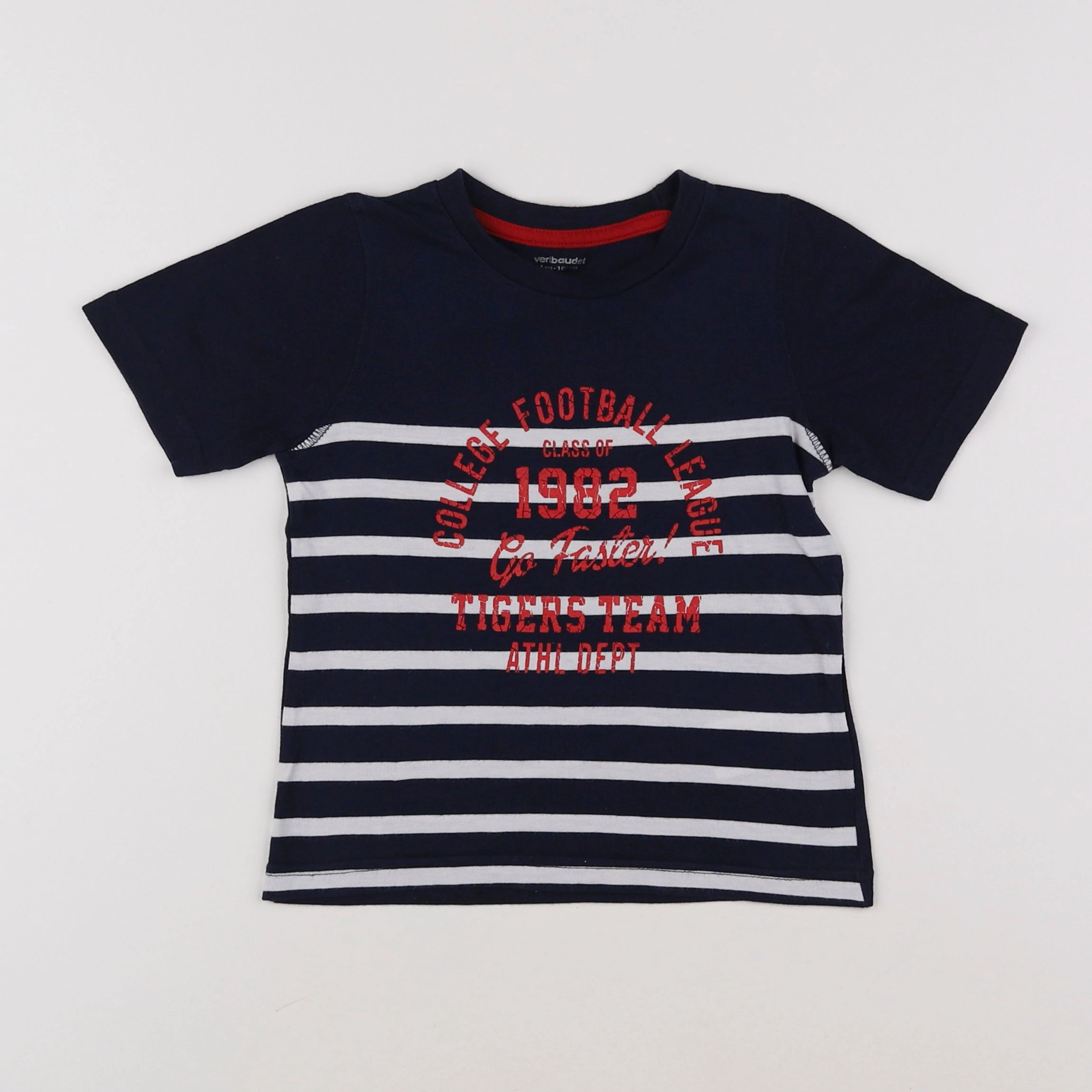 Vertbaudet - tee-shirt bleu - 4 ans