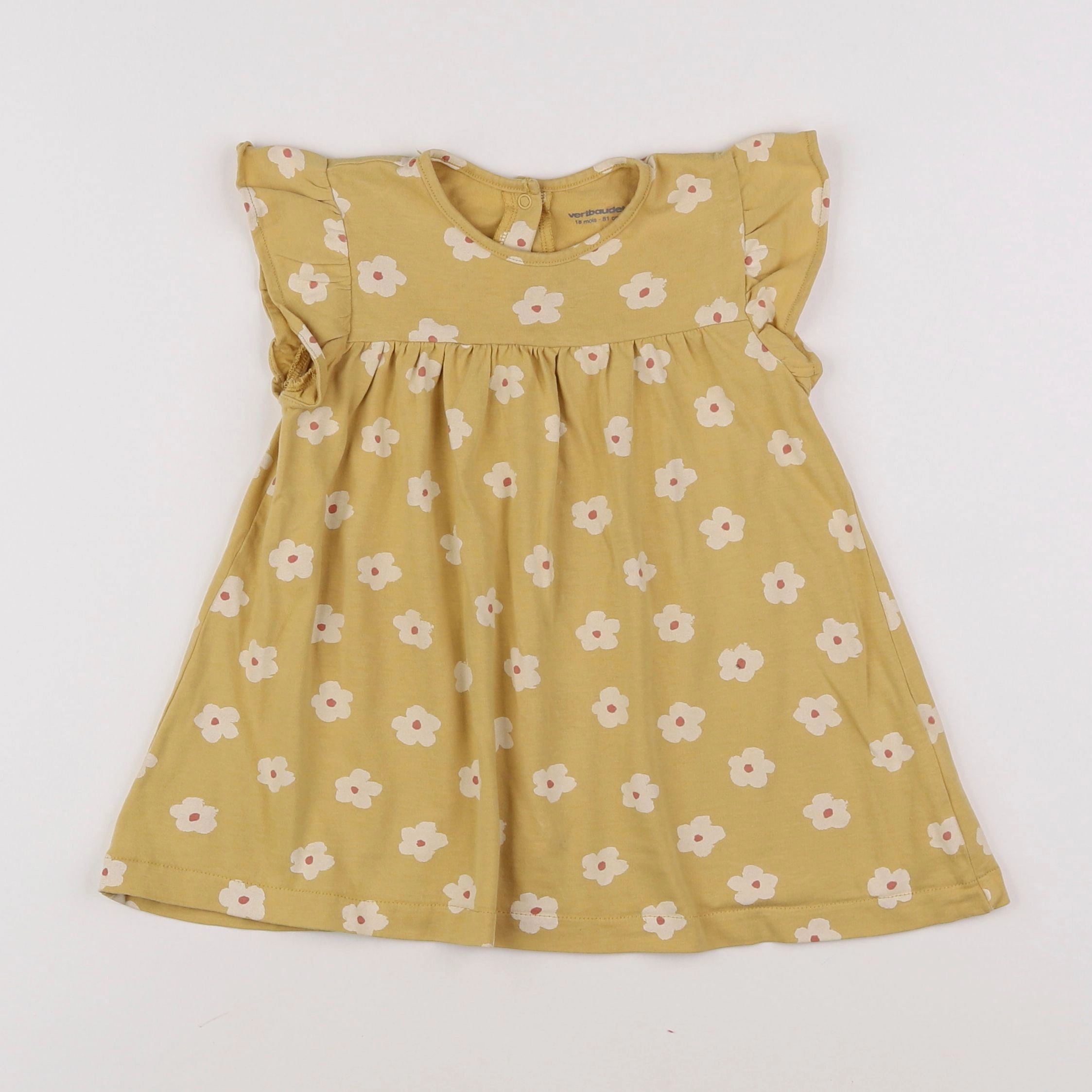 Vertbaudet - robe jaune - 18 mois