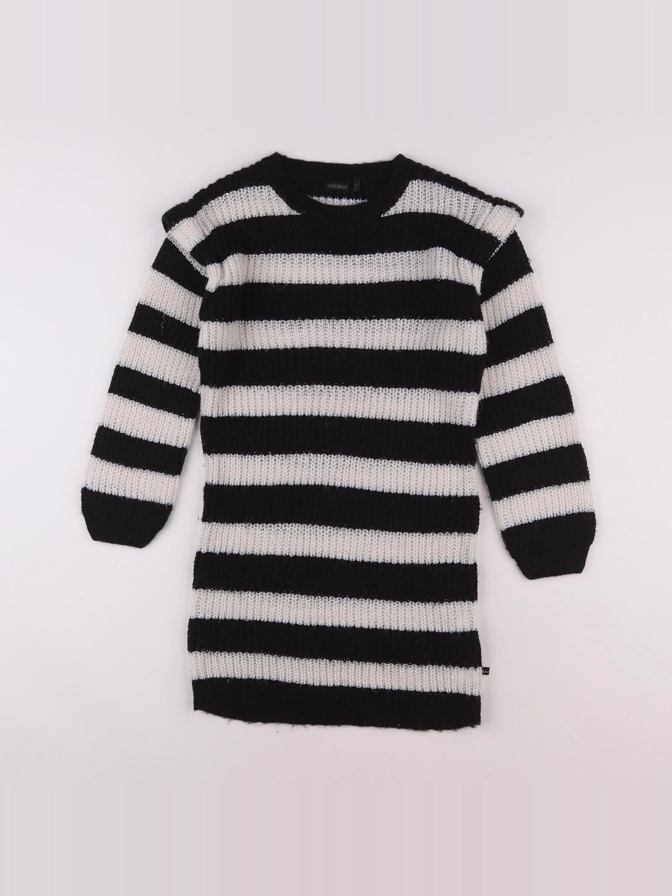 IKKS - robe blanc, noir - 8 ans