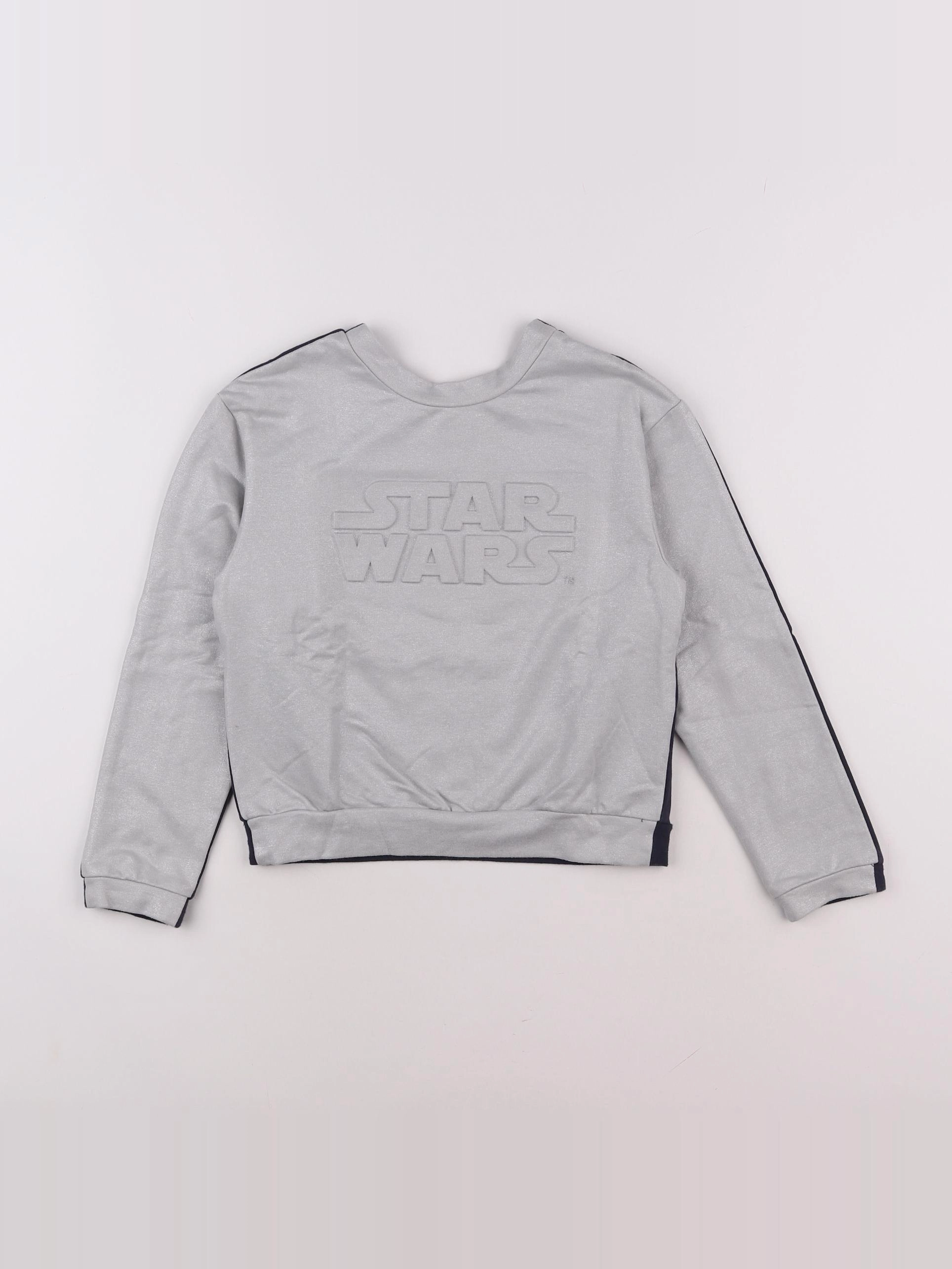 IKKS - sweat imprimé au dos argent, bleu - 8 ans