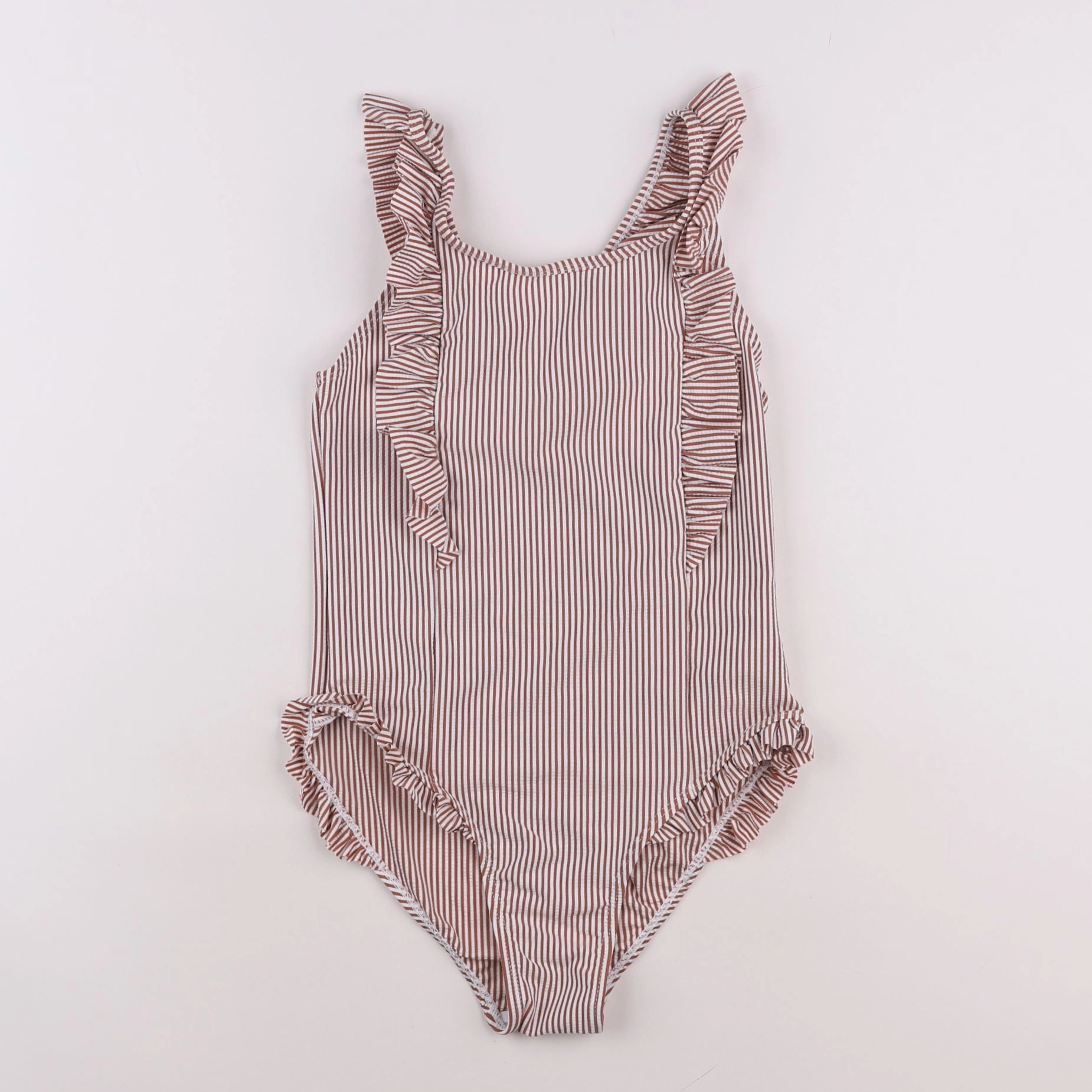 Vertbaudet - maillot de bain marron - 12 ans