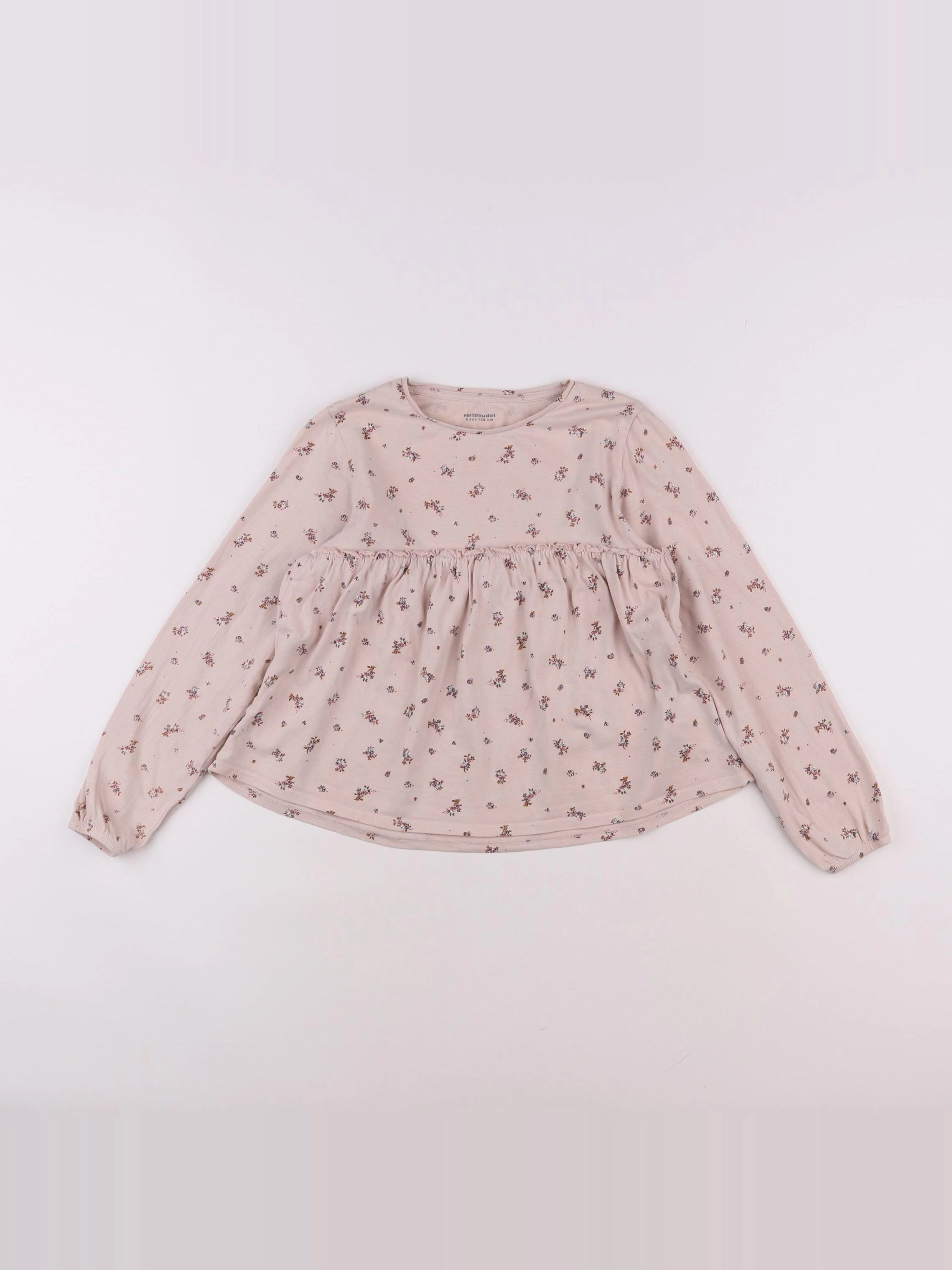 Vertbaudet - tee-shirt rose - 8 ans