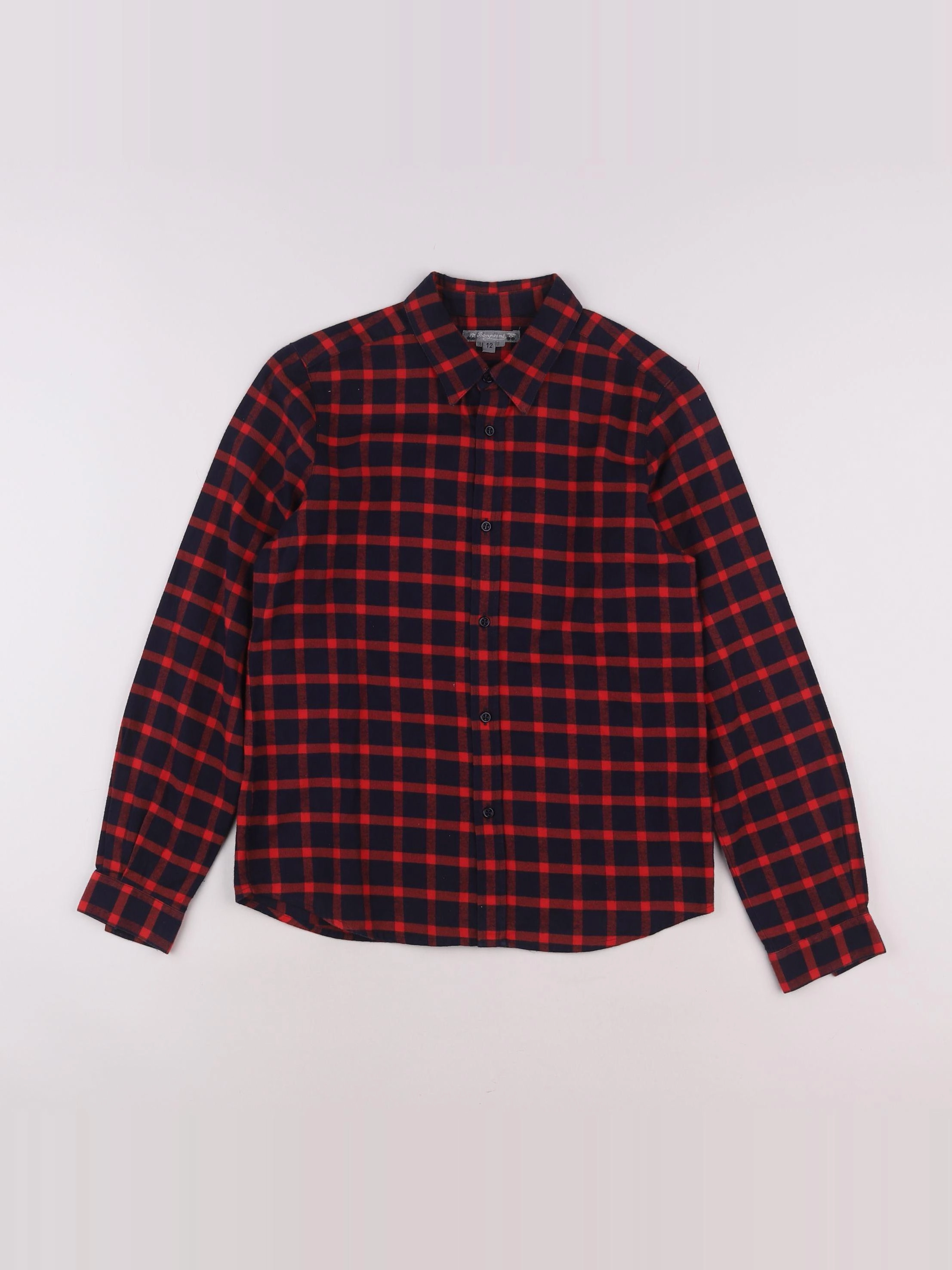 Bonpoint - chemise rouge - 12 ans