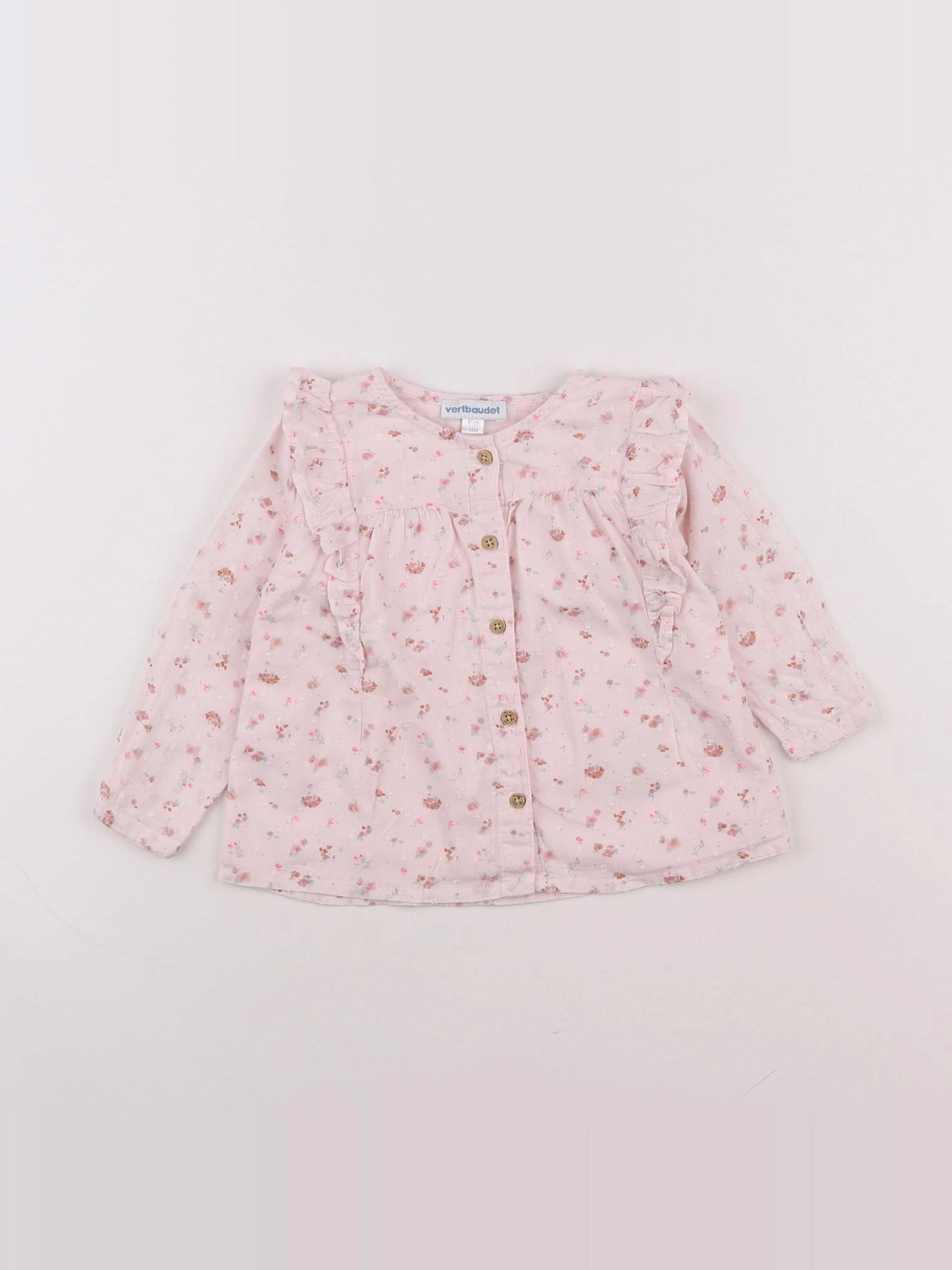 Vertbaudet - blouse rose - 18 mois