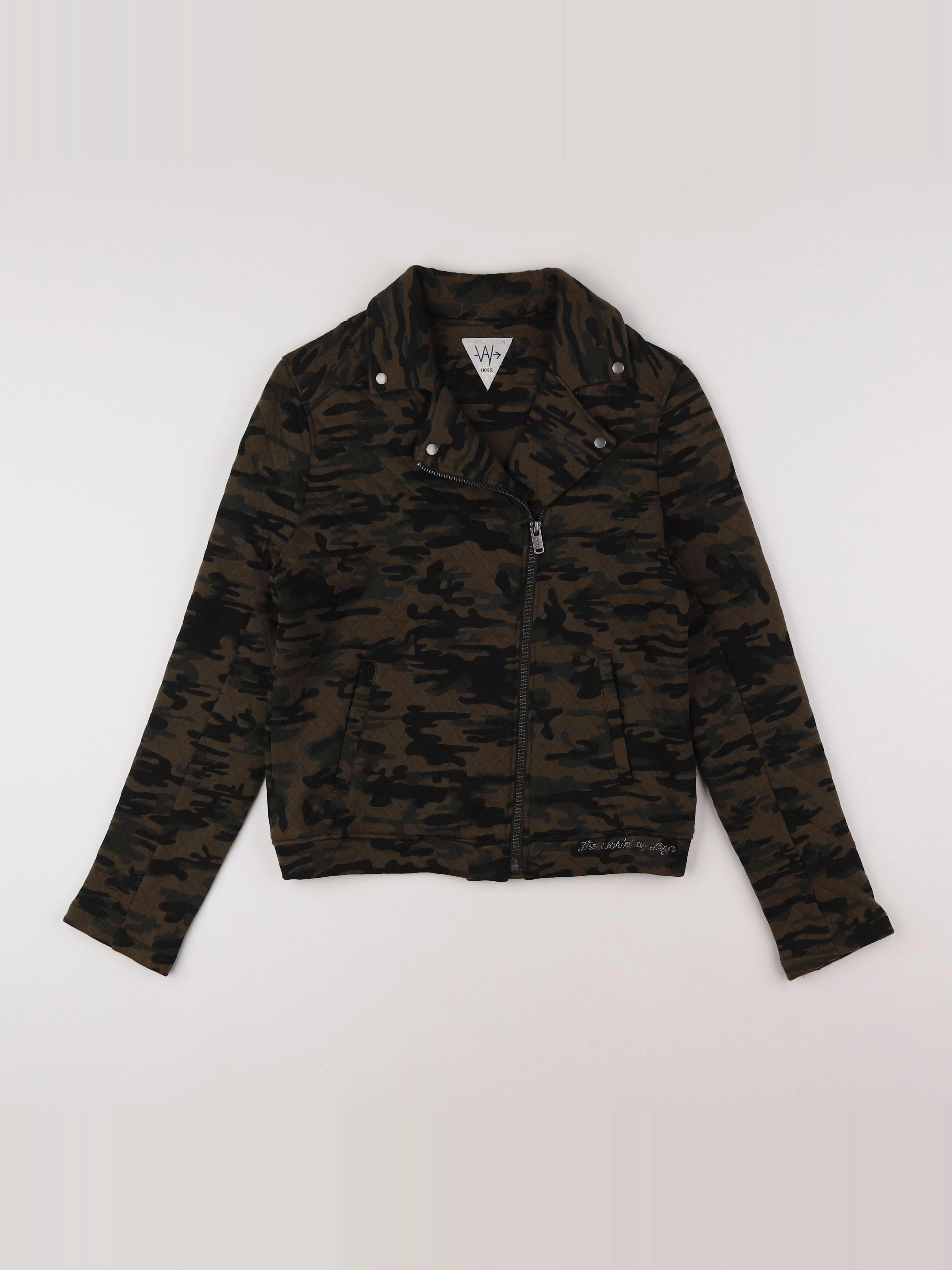 IKKS - veste marron, noir - 14 ans