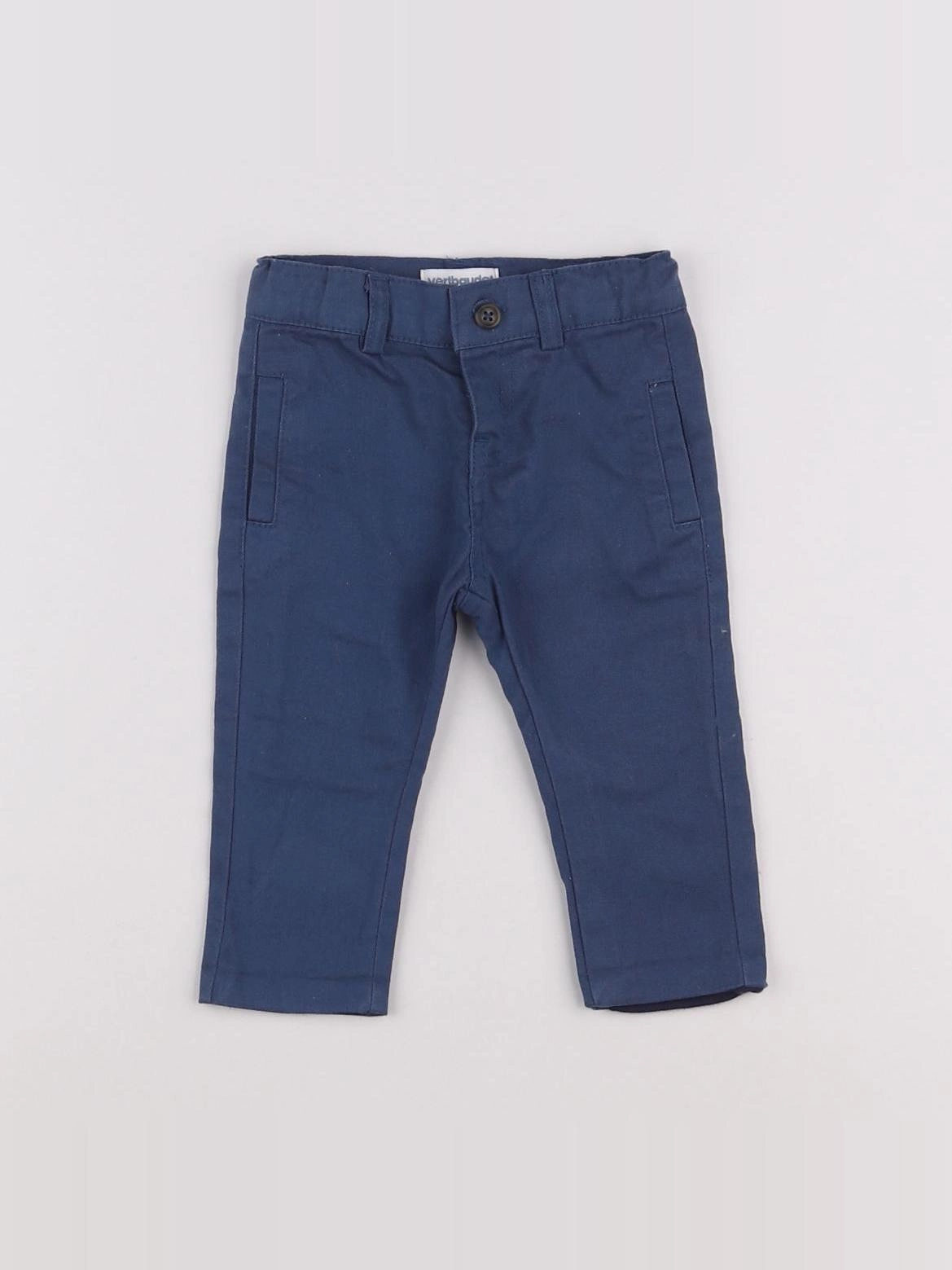 Vertbaudet - pantalon bleu - 3 mois