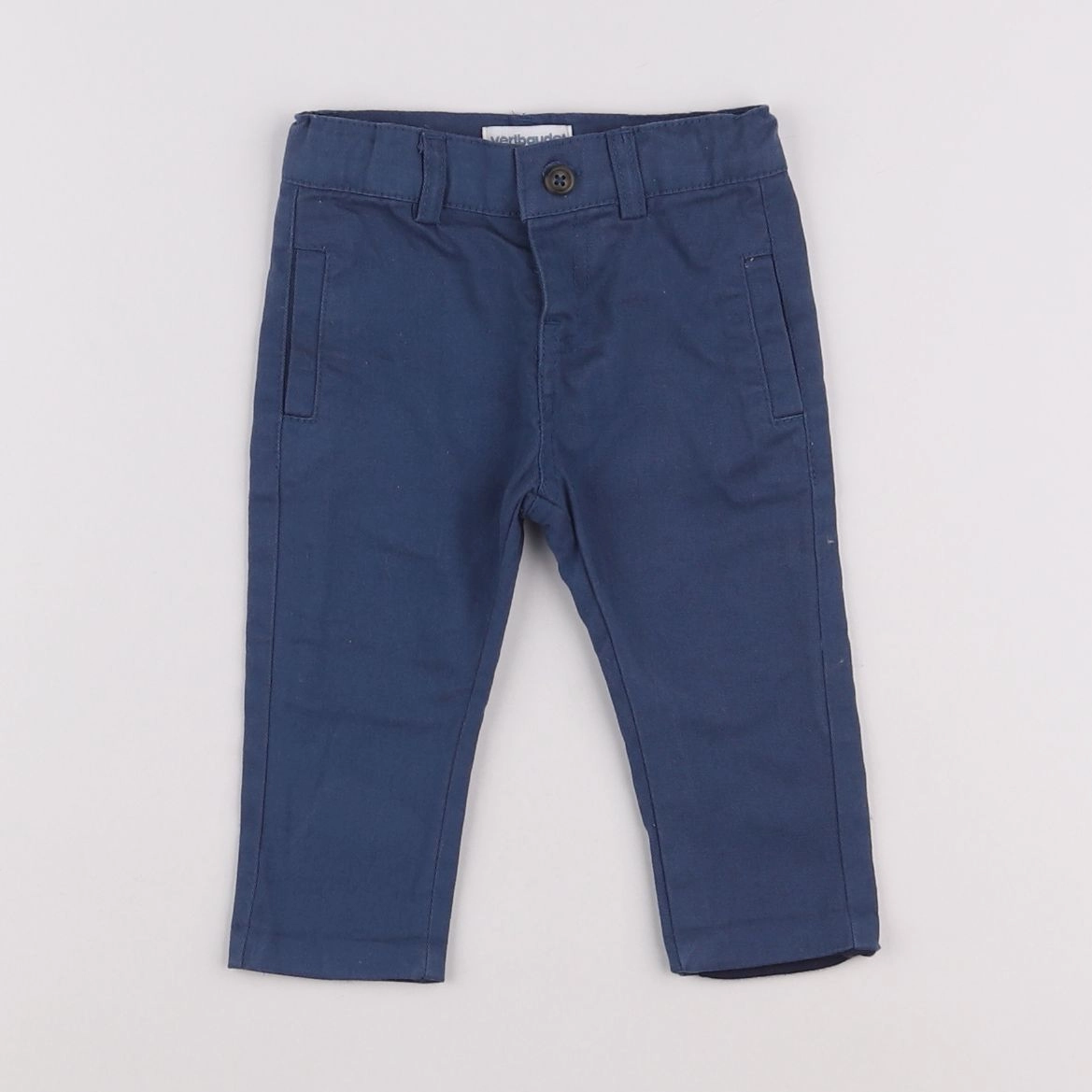 Vertbaudet - pantalon bleu - 3 mois