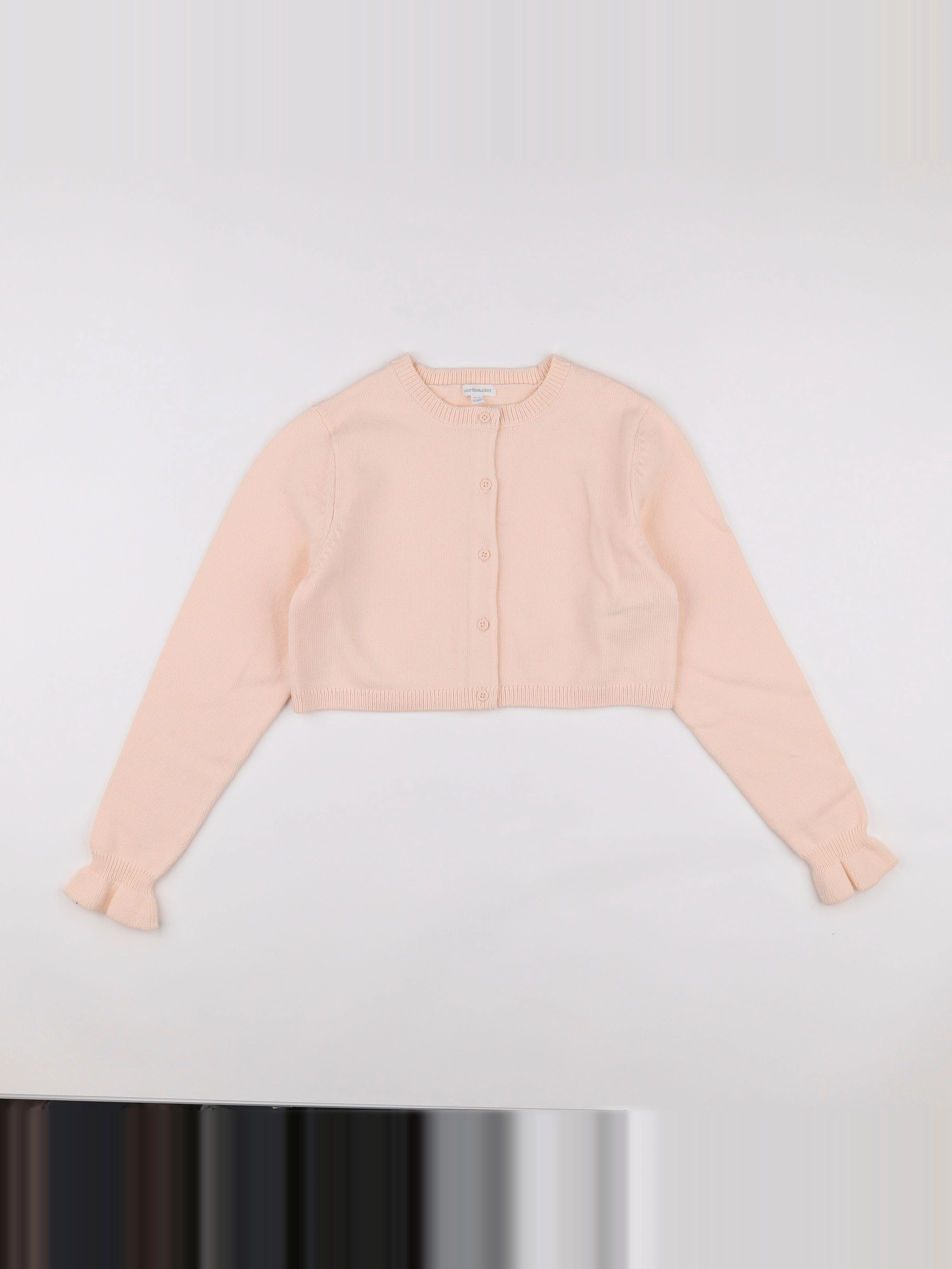 Vertbaudet - gilet orange - 10 ans