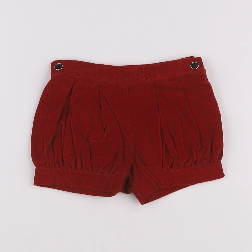 Jacadi - short rouge - 6 mois