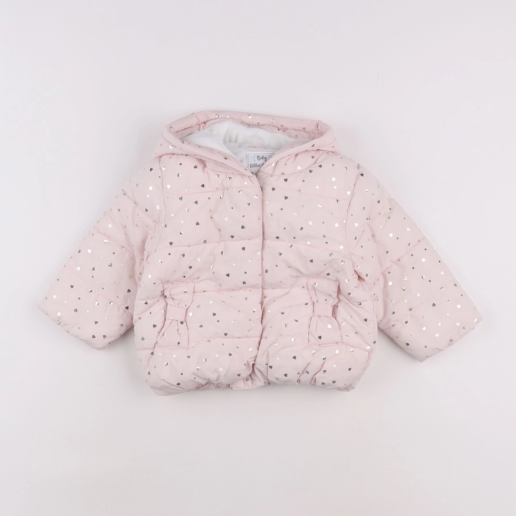 Vertbaudet - doudoune rose - 12 mois