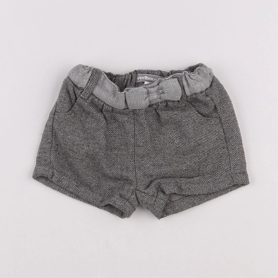 Vertbaudet - short gris - 3 mois