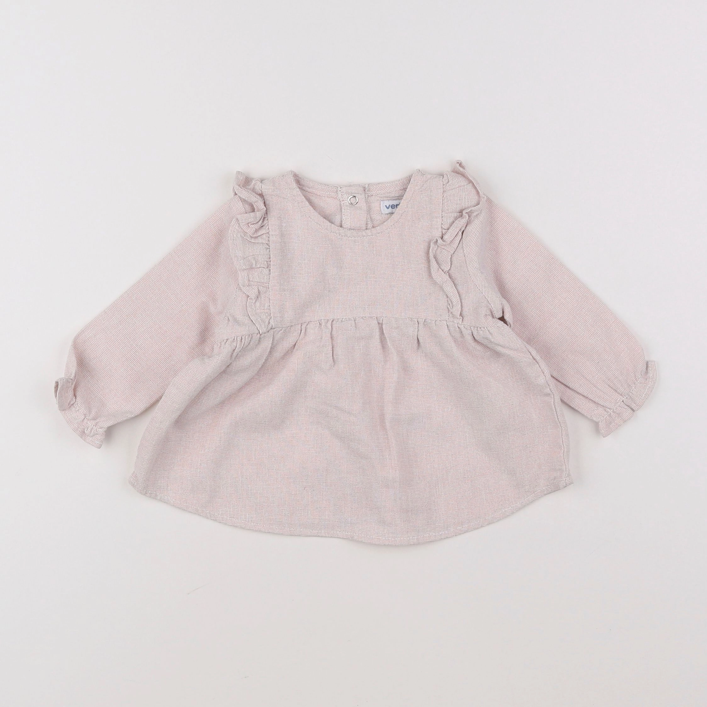 Vertbaudet - blouse rose - 6 mois